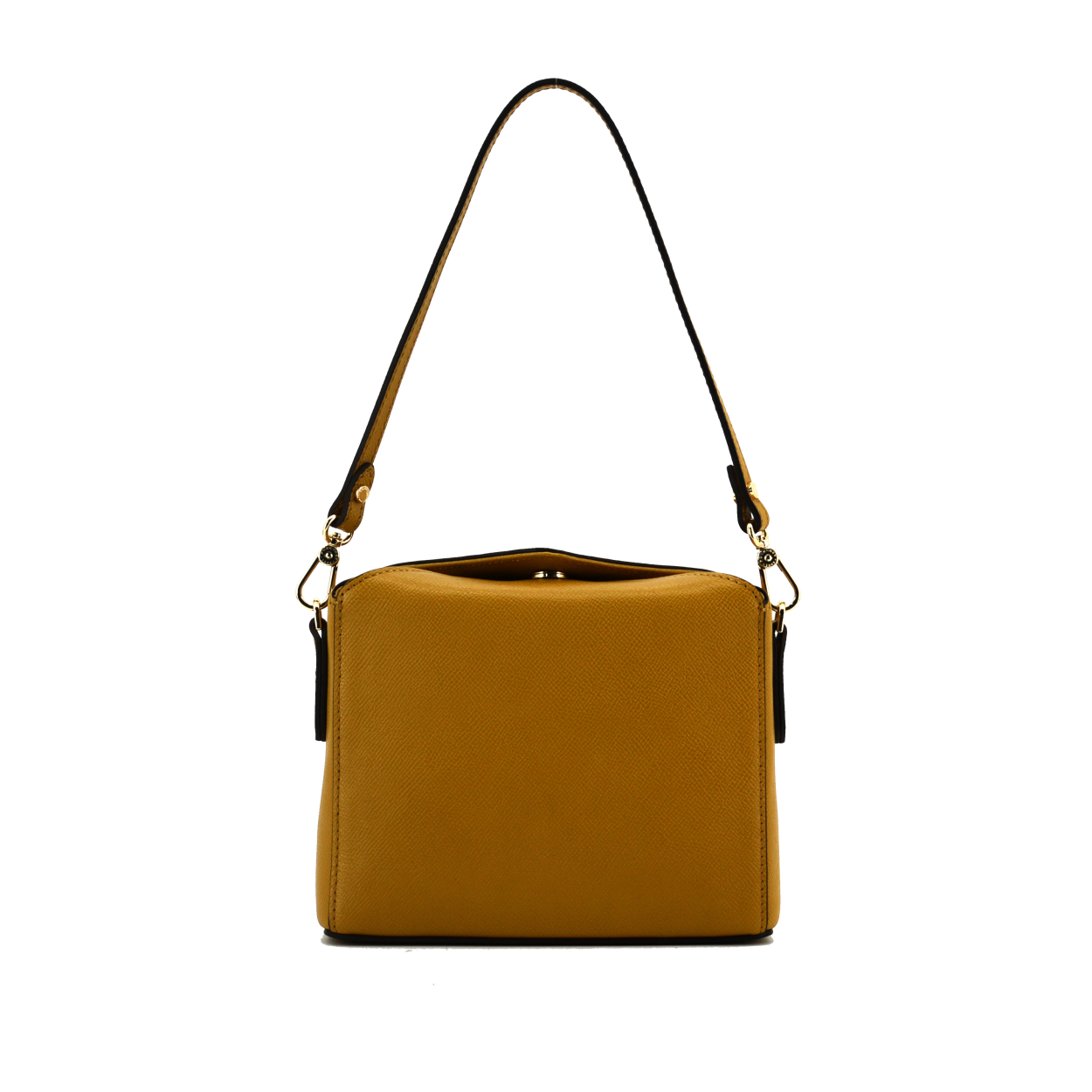 Crossbody bag - cowhide leather POURCHET Yellow