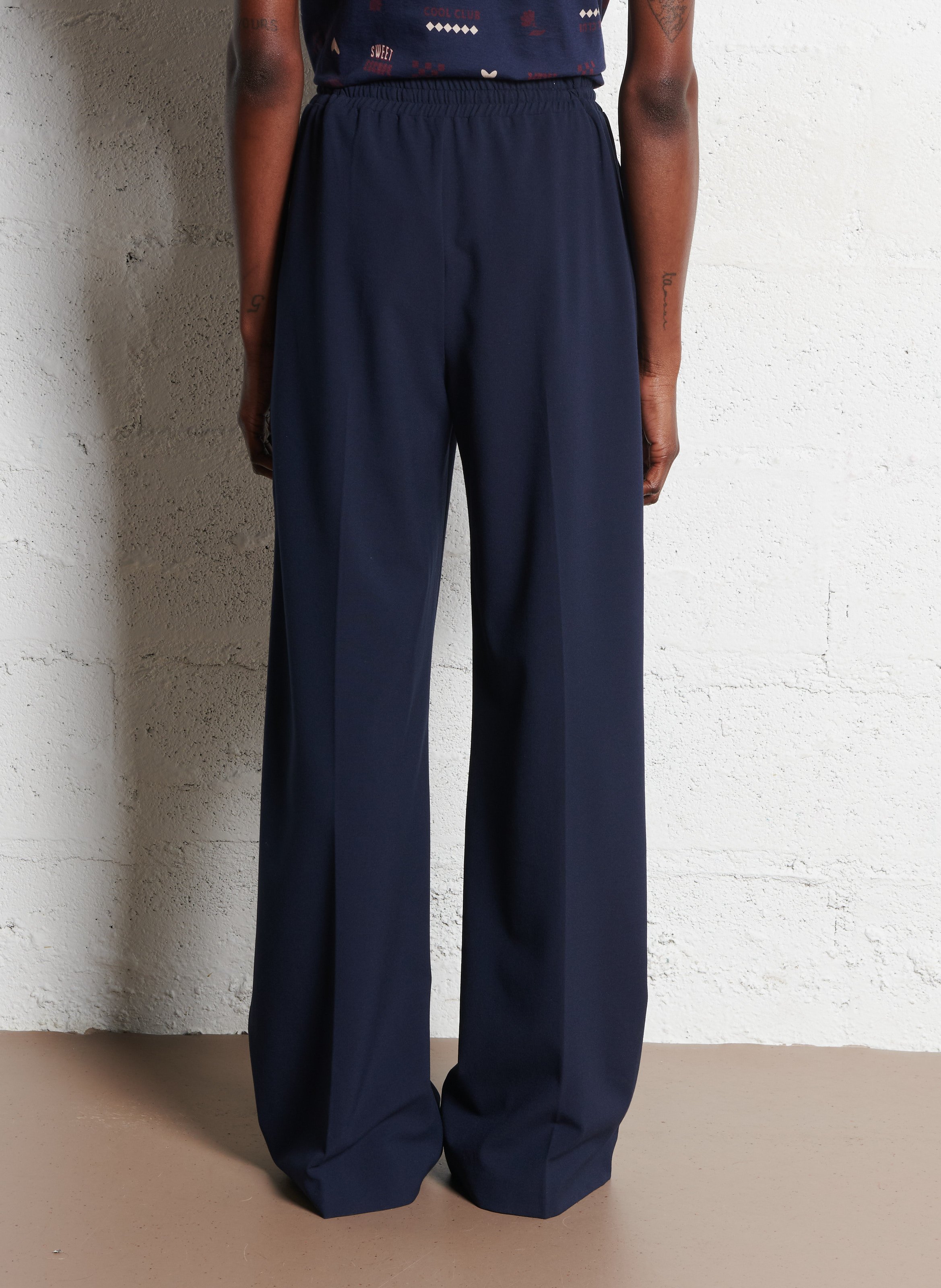Pantalon large I CODE Bleu