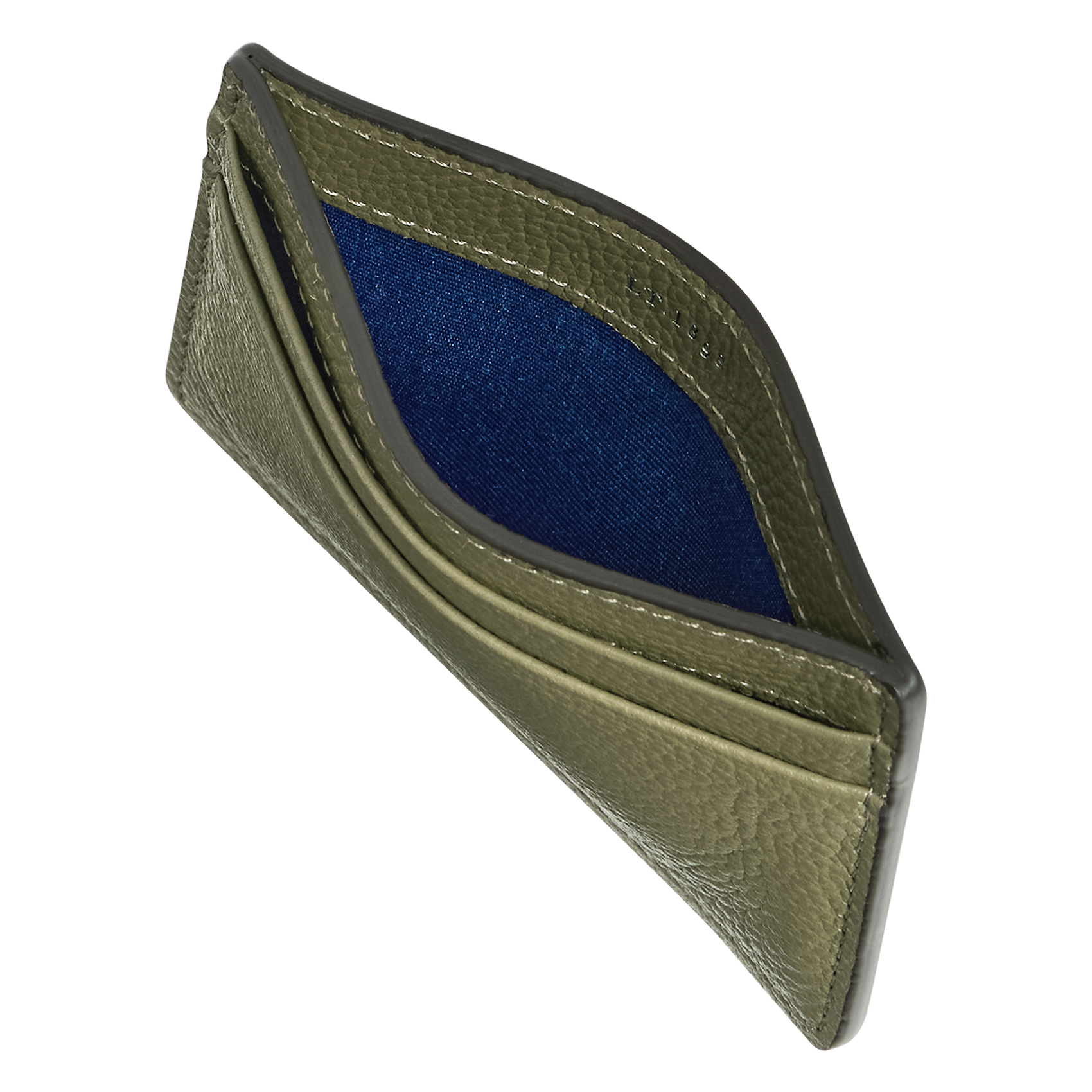 - 100% leer, - 6 kaarthoudersplitten, - 1 centrale zak, - Afmetingen: L10 x H7 cm. LE TANNEUR Groen