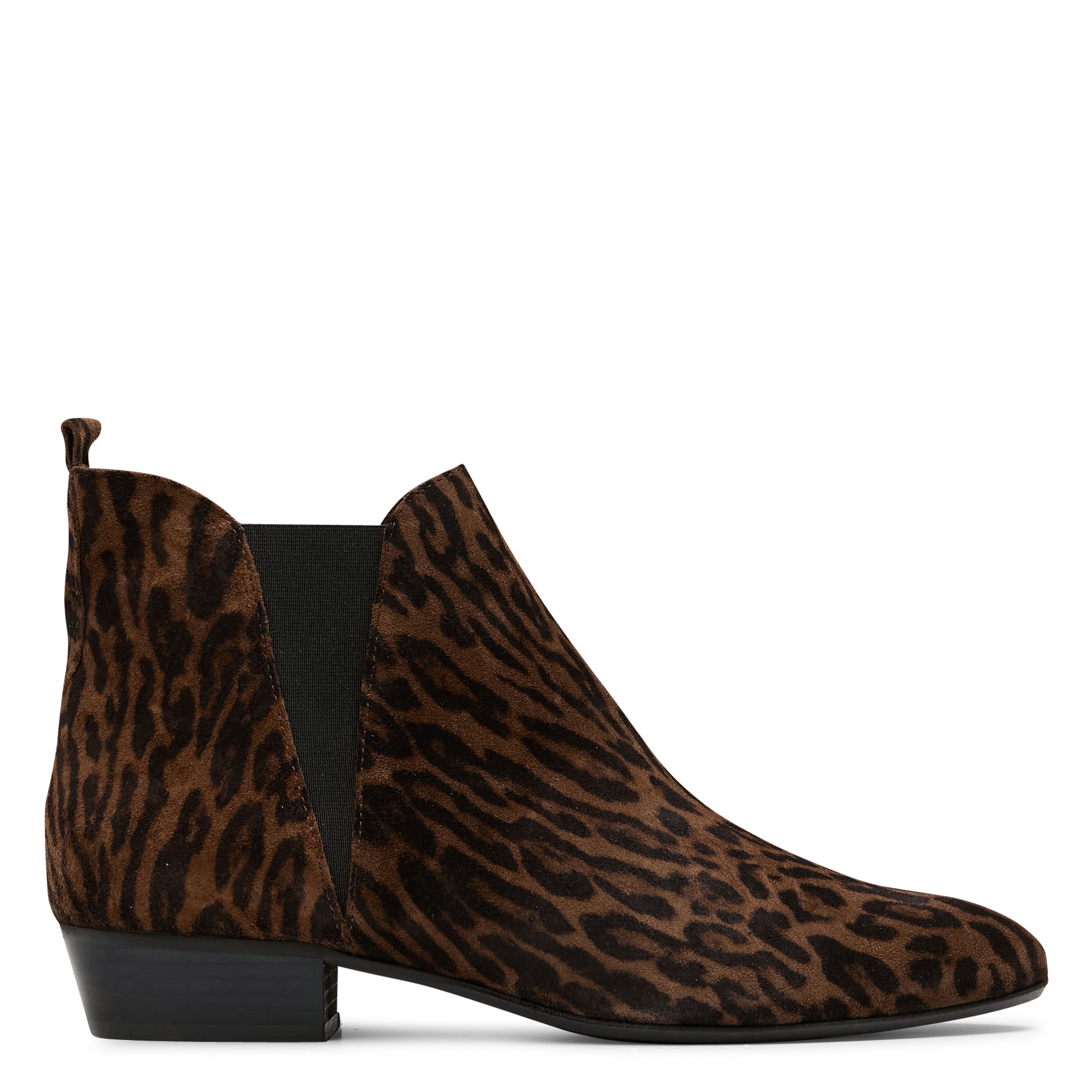 Bottines en cuir velours imprimé ANONYMOUS COPENHAGEN Marron