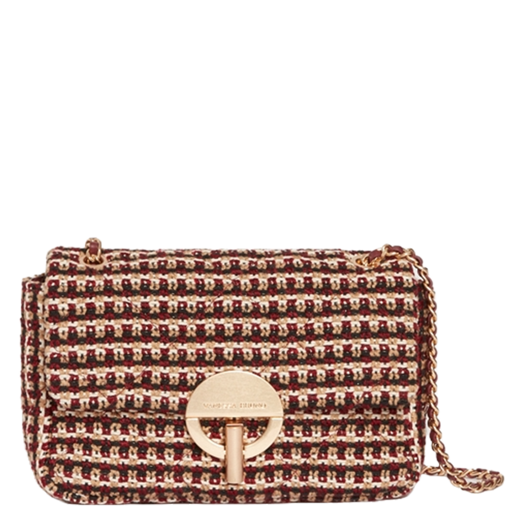 Schoudertas met klep en patroon VANESSA BRUNO Rood