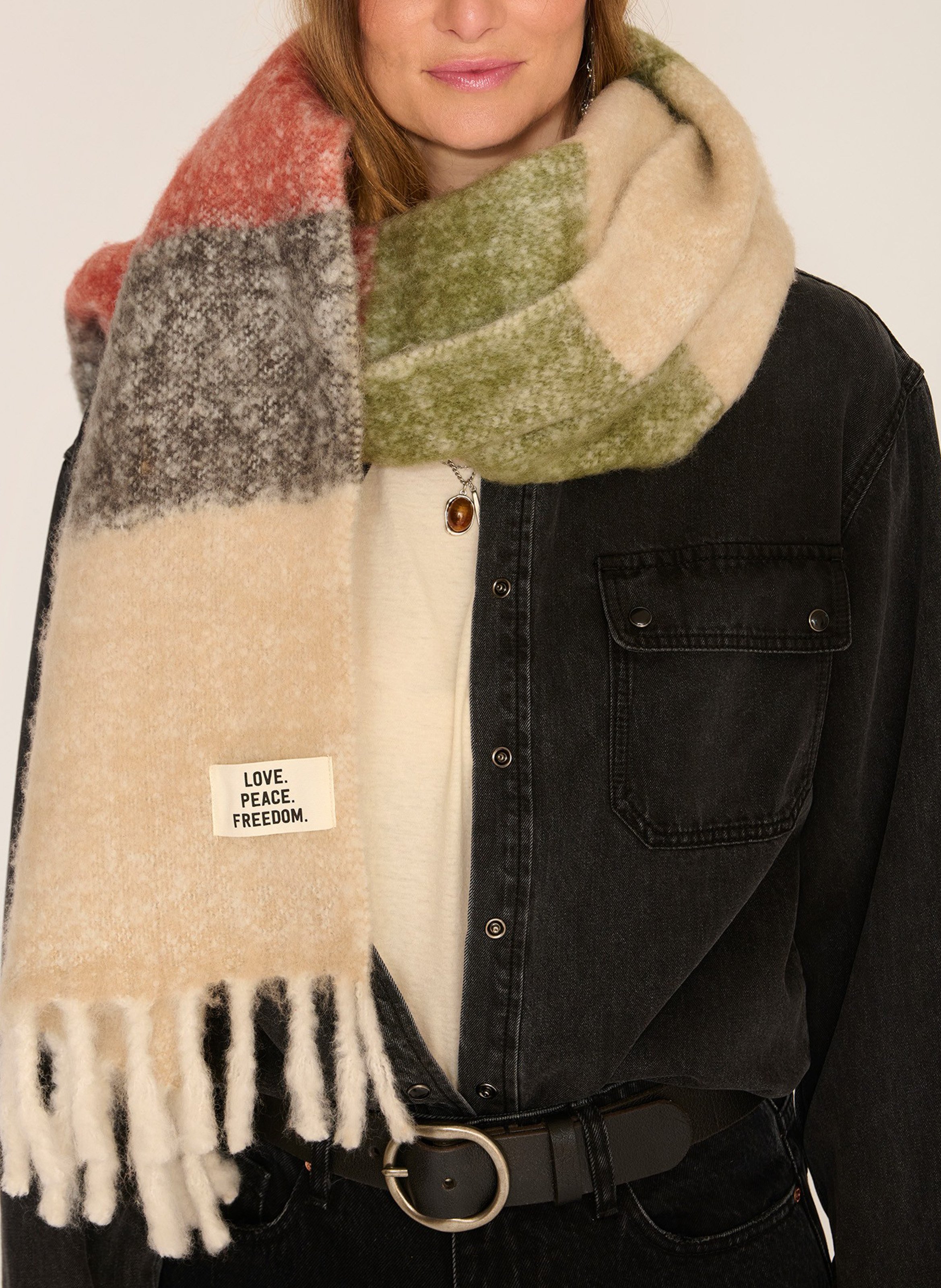 Wool and mohair scarf MKT Multicolored