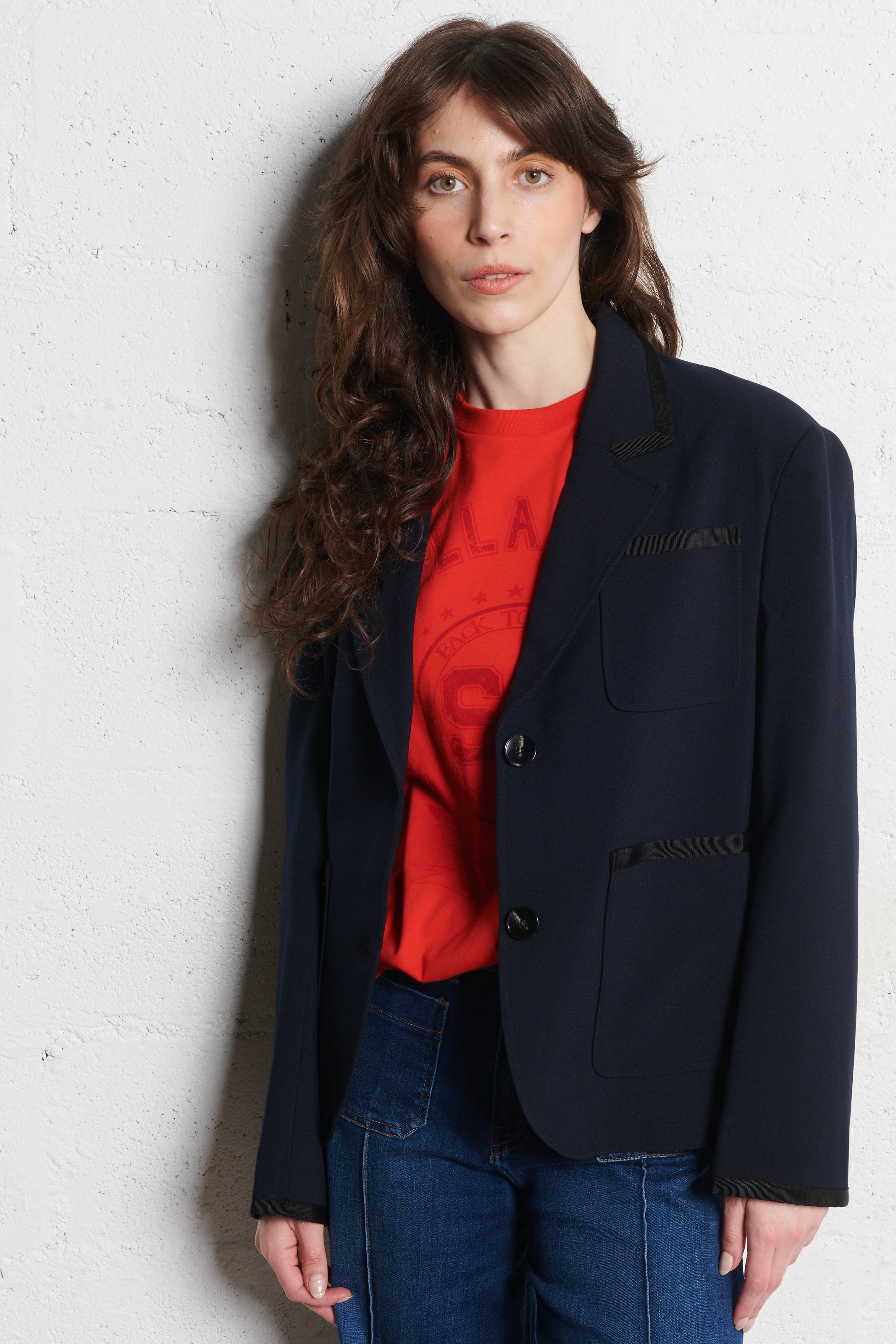 Veste de blazer droite  STELLA NOVA Bleu