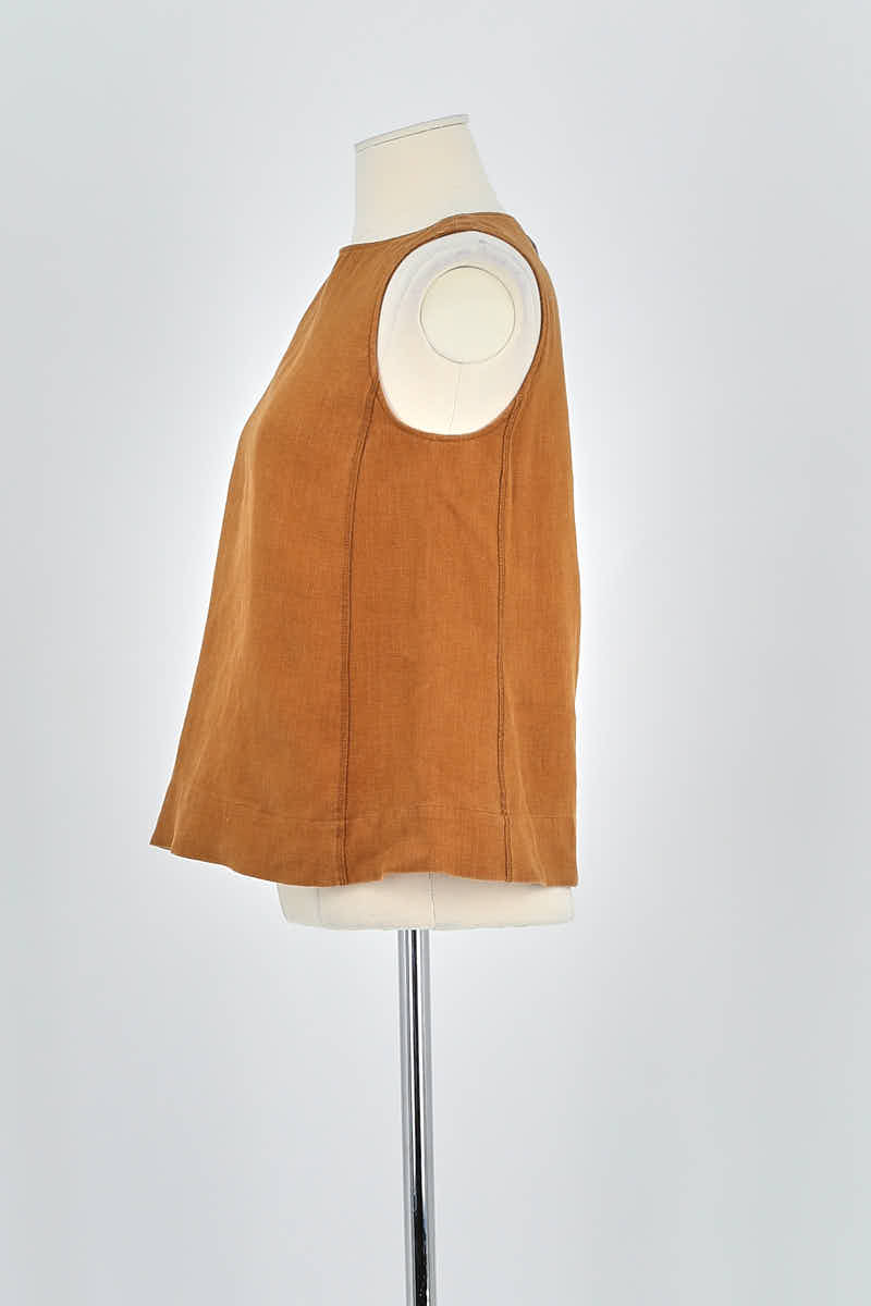 Azawood sleeveless top SEZANE - Seconde main Brown