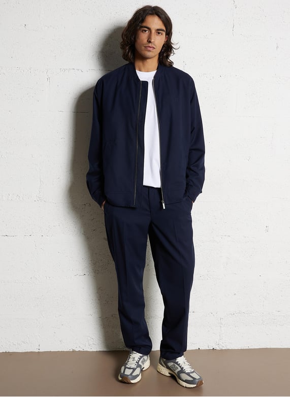 Straight-leg suit pants | Blue by LES DEUX Straight-leg suit pants Blue