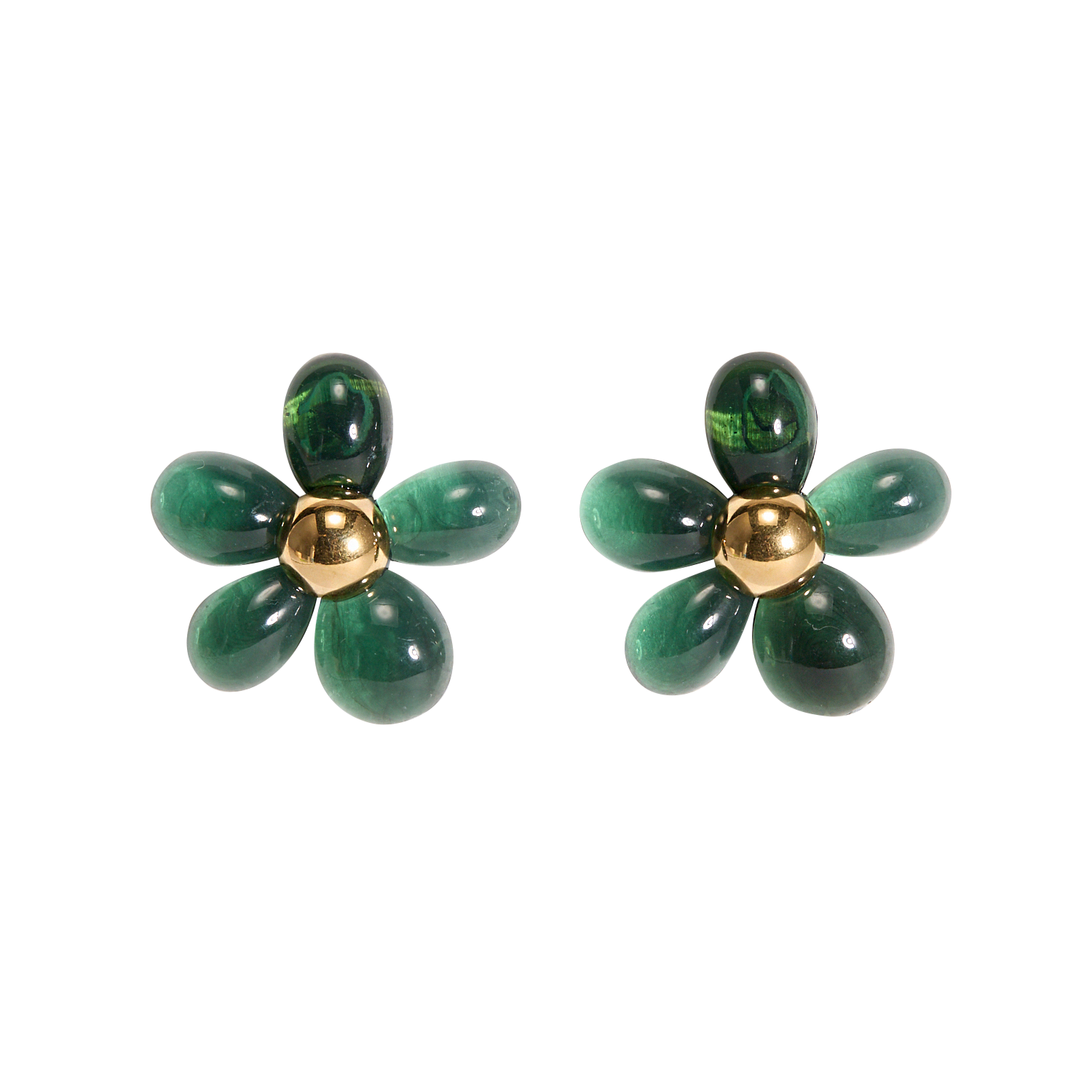 Orecchini a fiori I CODE Verde
