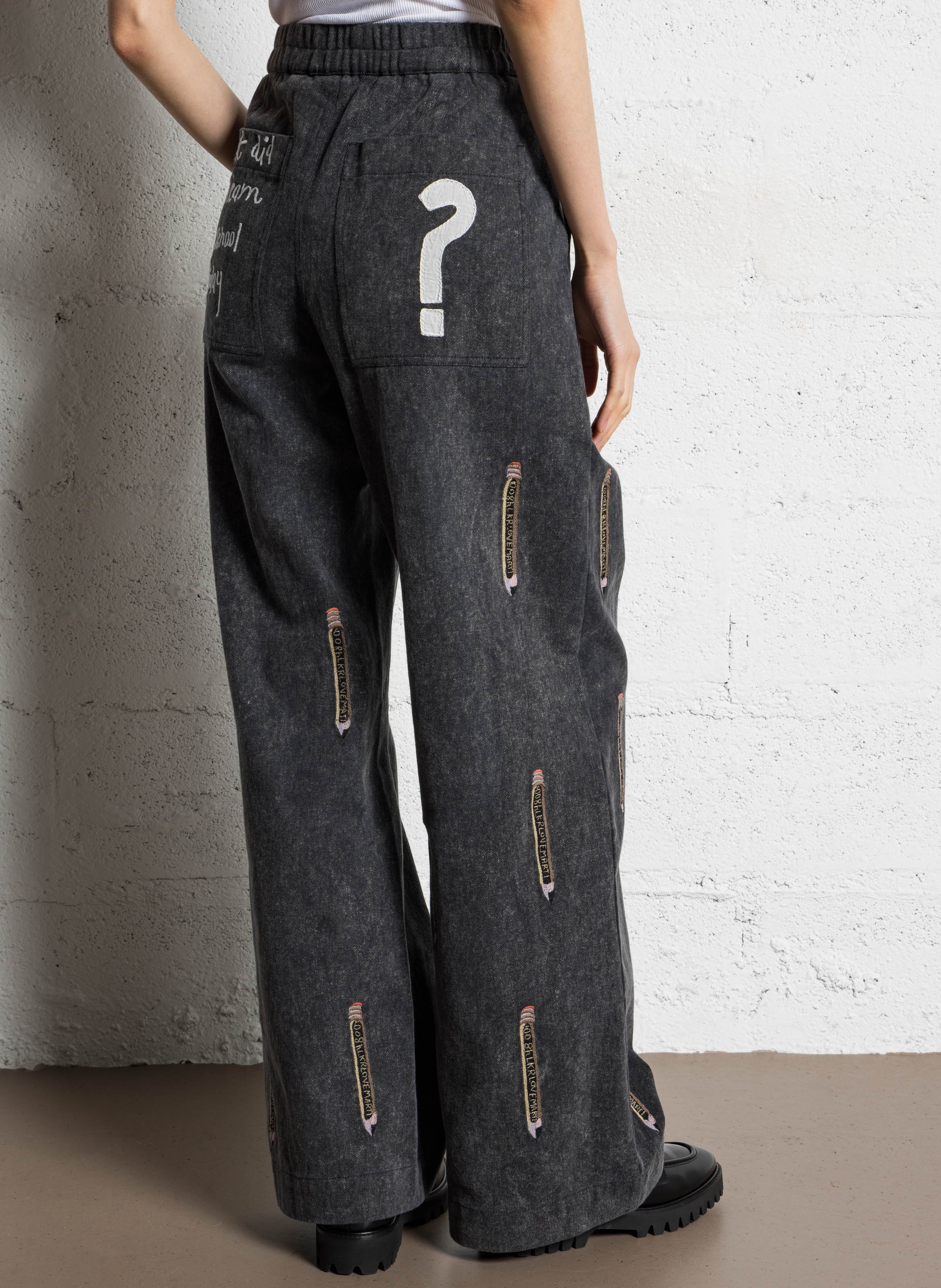 Jean large en coton STELLA NOVA Noir