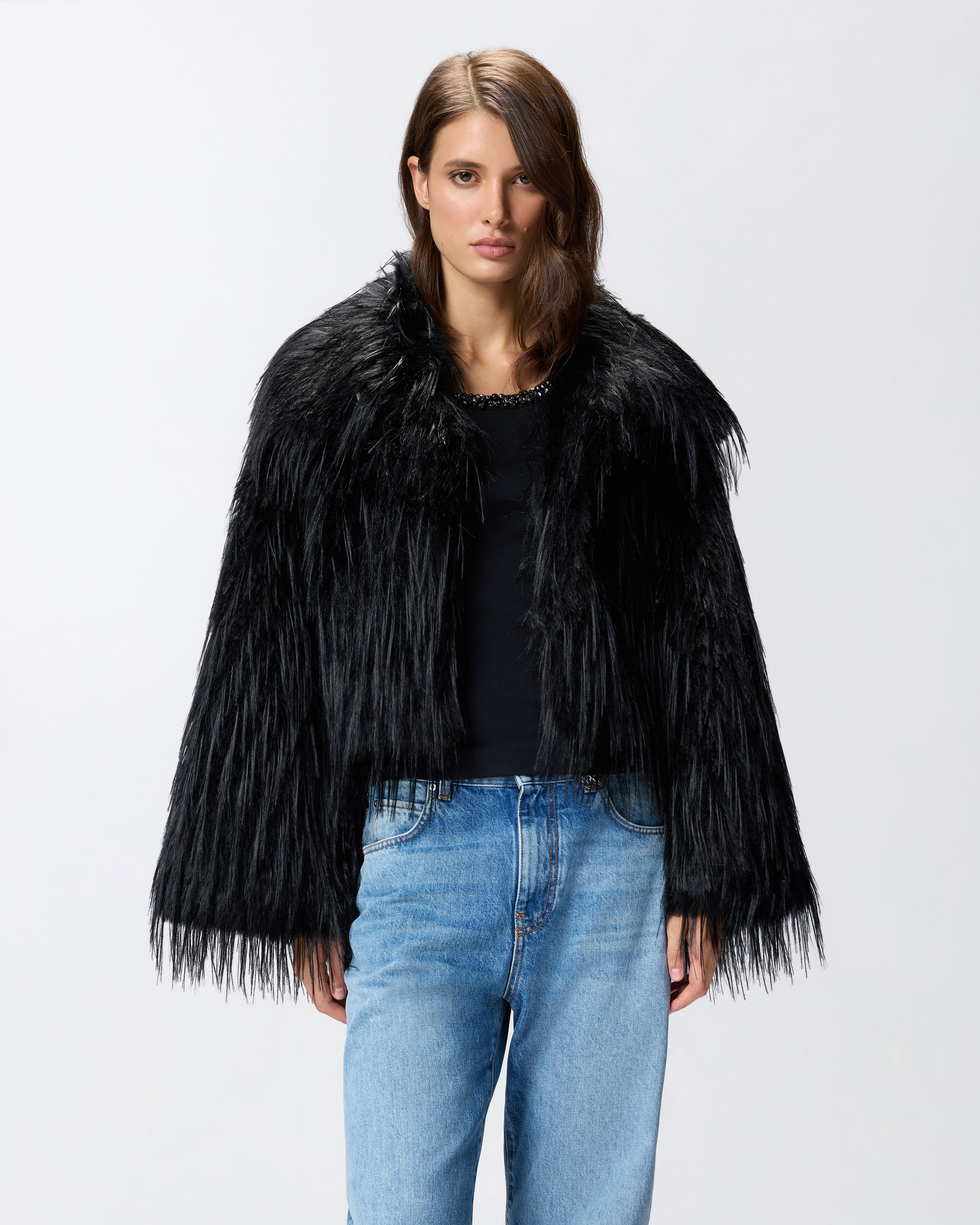 Faux fur coat PINKO