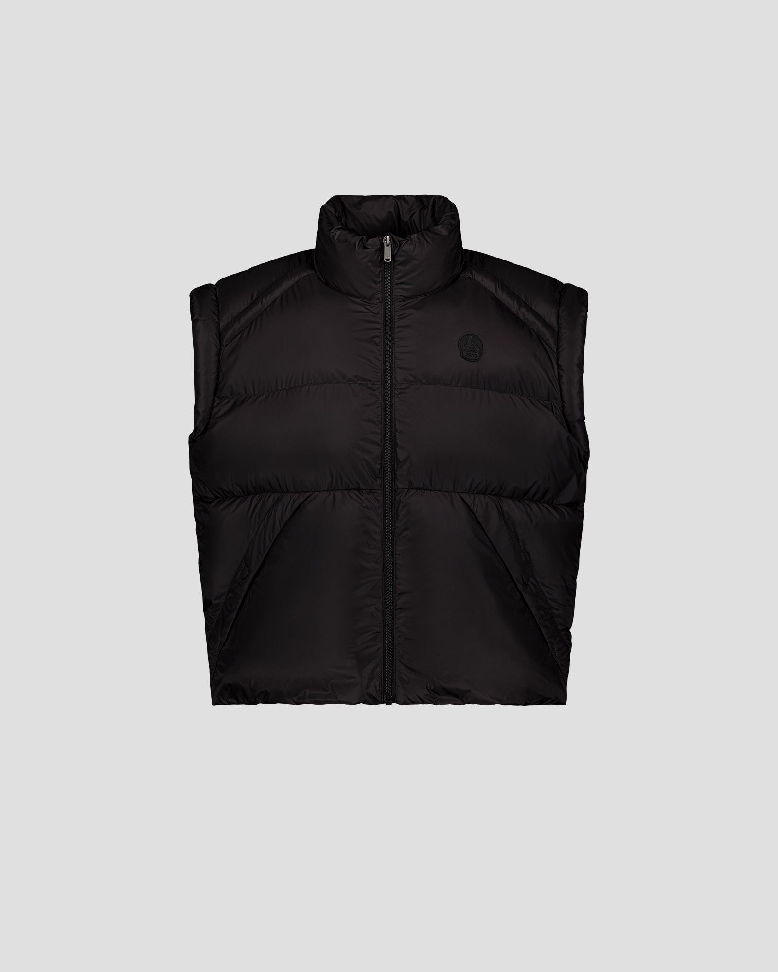 Oversized short sleeveless puffer jacket Lyna JOTT Black