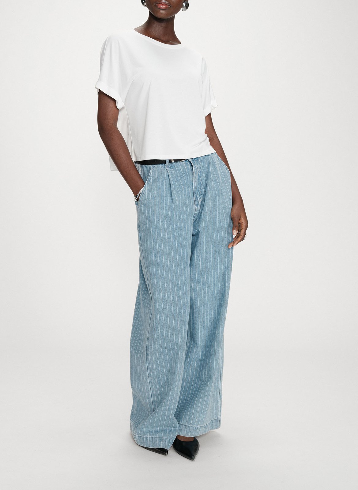 Tee-shirt col rond GRACE ET MILA Beige