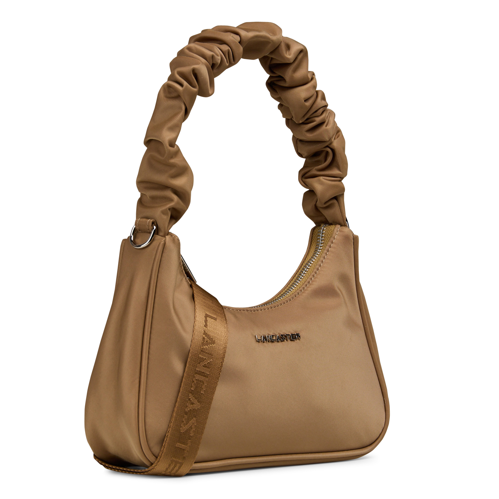 Baguette shoulder bag LANCASTER PARIS Brown