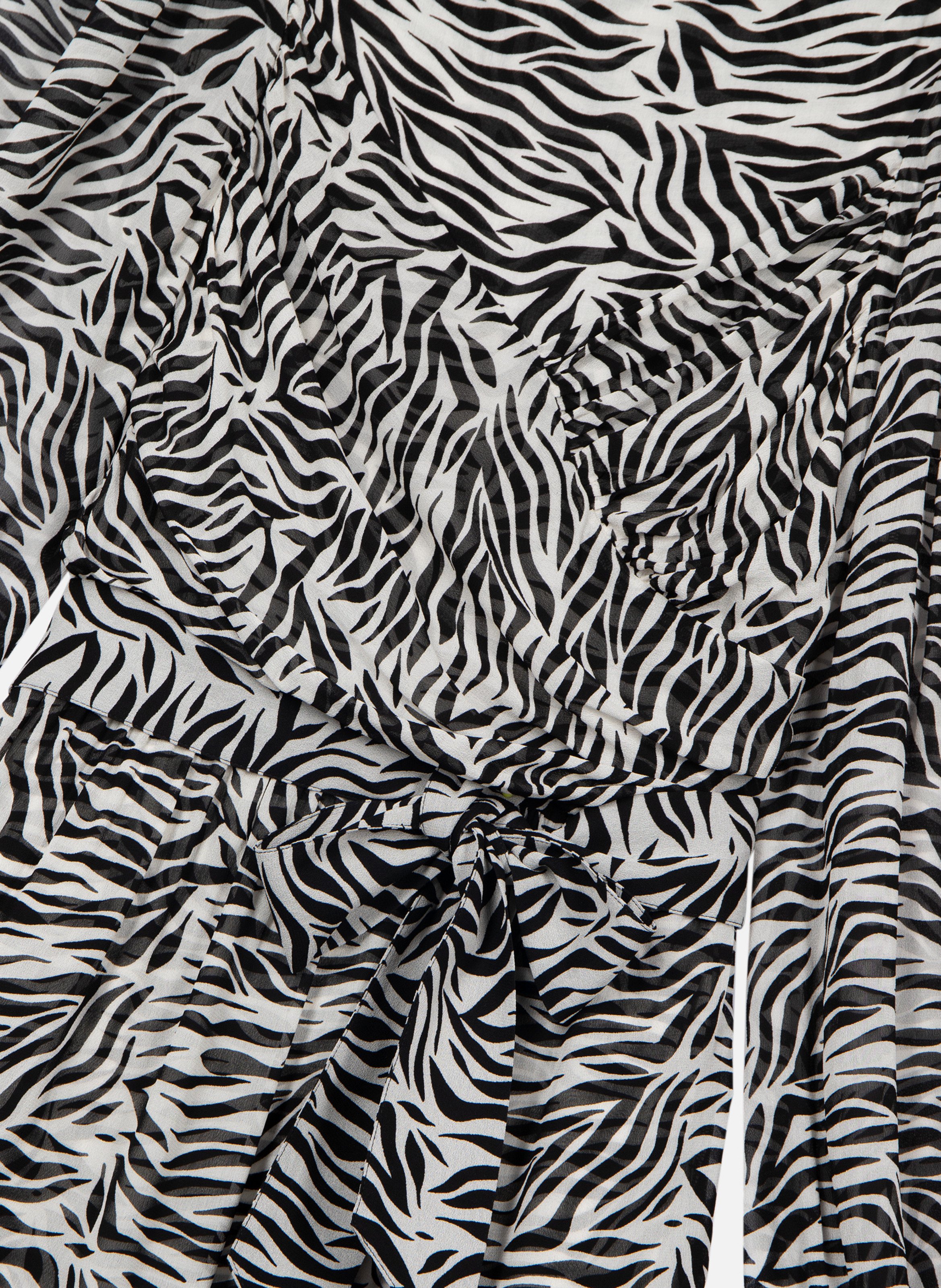 Printed midi wrap dress THE KOOPLES Black