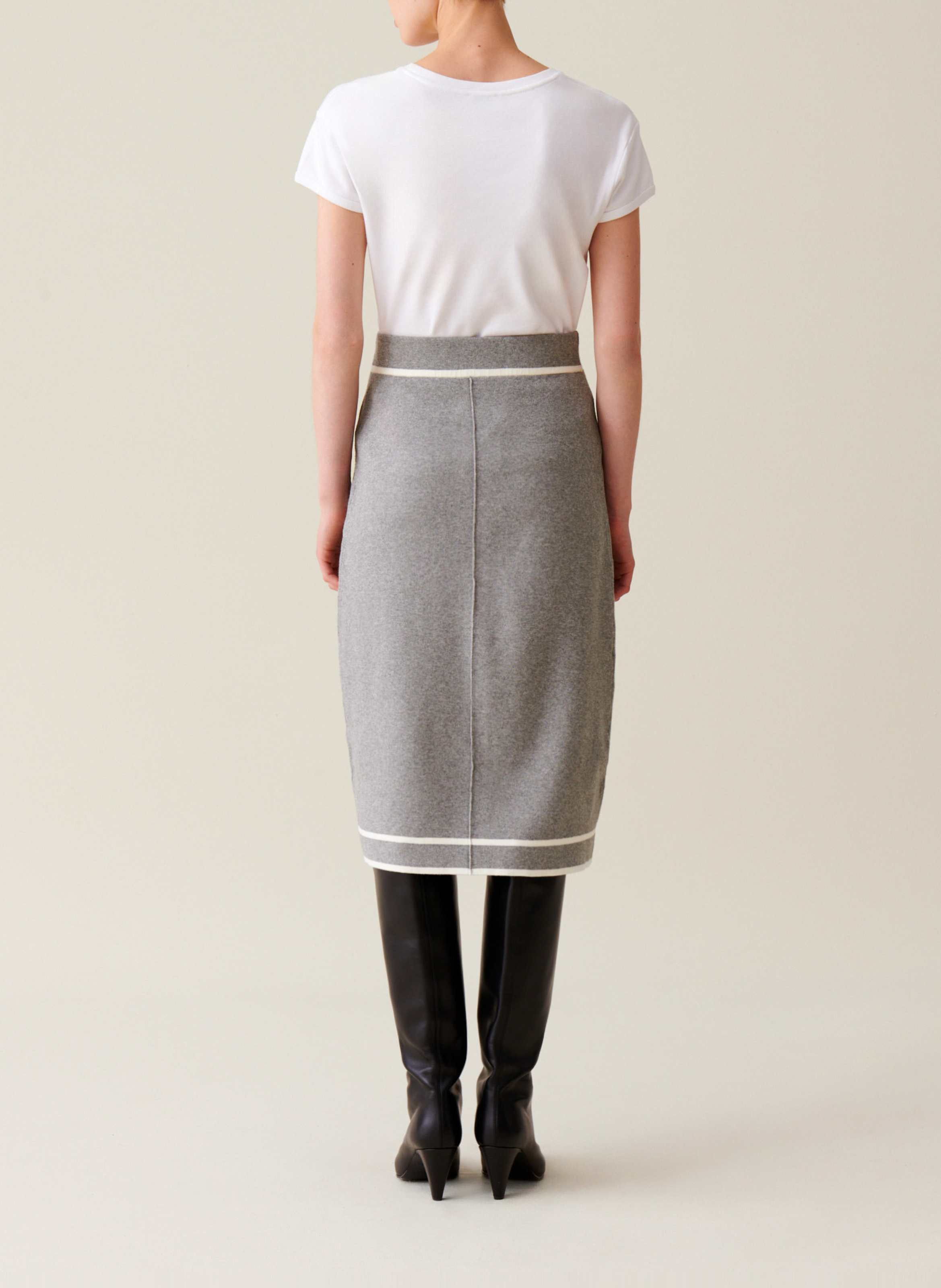 Rok met hoge taille met knoopsluiting CLAUDIE PIERLOT Veelkleurig
