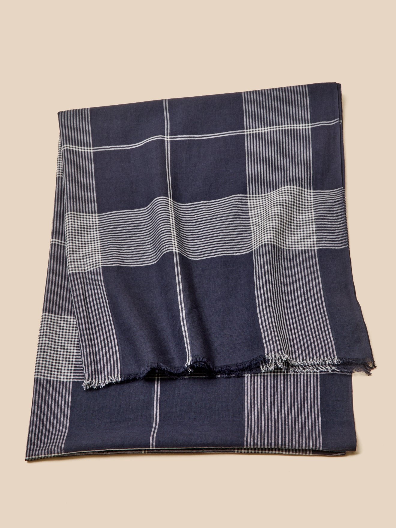 Chèche carreaux CYRILLUS Bleu