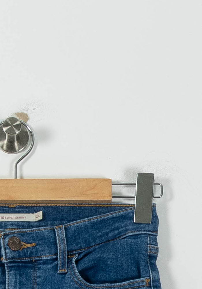 Cropped slim jeans with studs LEVI'S - Seconde main Blue