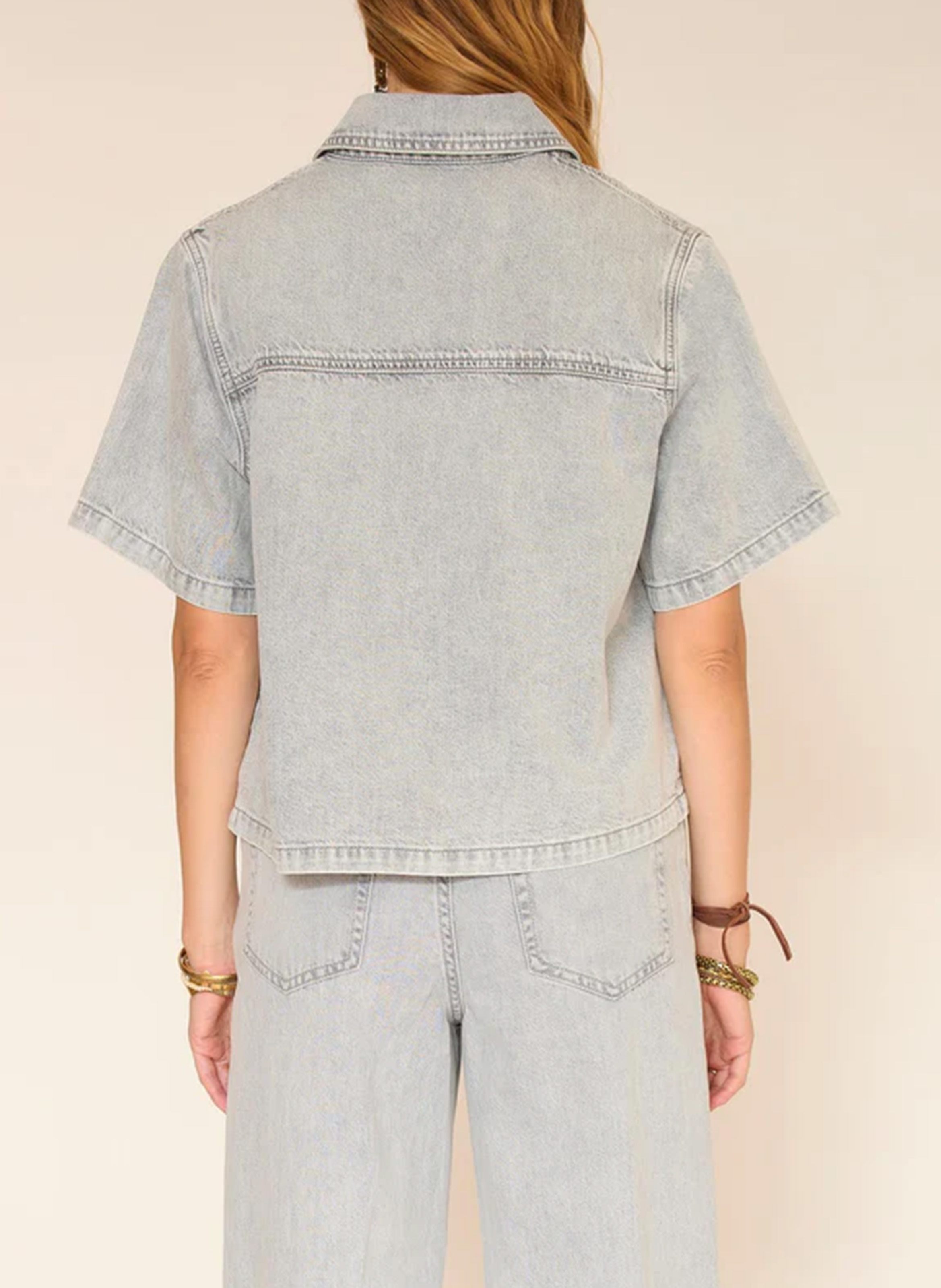 Chemise denim oversize  MKT Gris