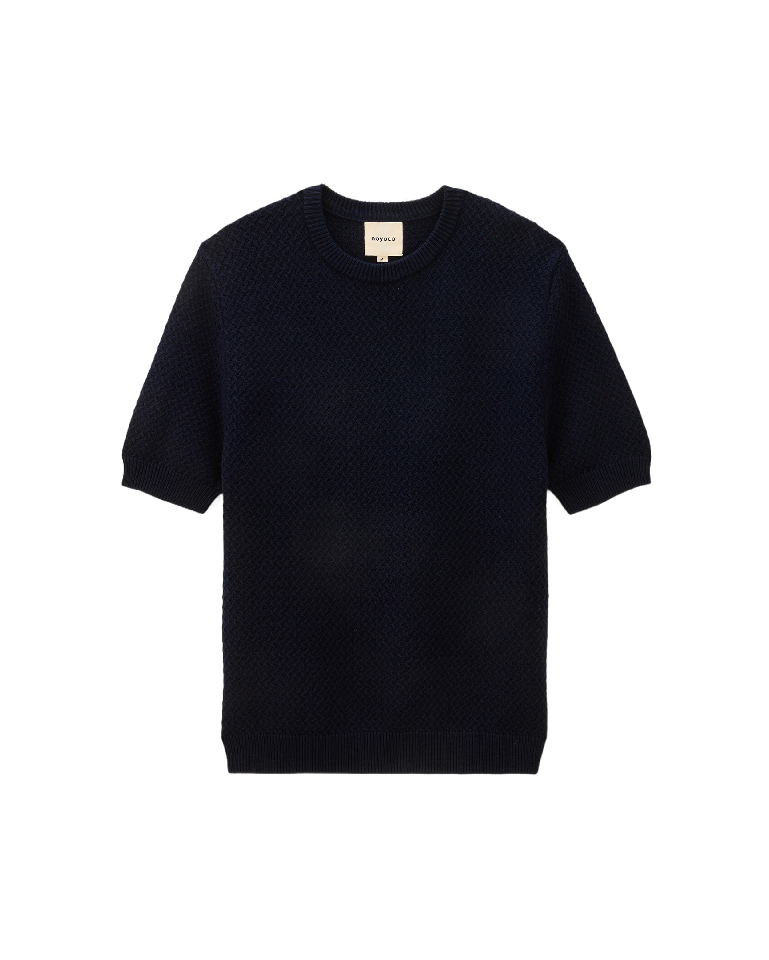 Short-sleeve knit MADERA NAVY Noyoco Blue