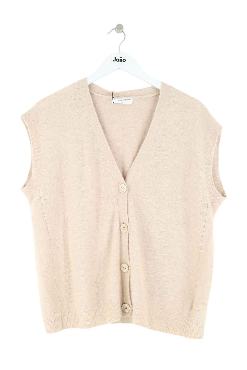 Cardigan MAJESTIC FILATURES - SECONDE MAIN Beige