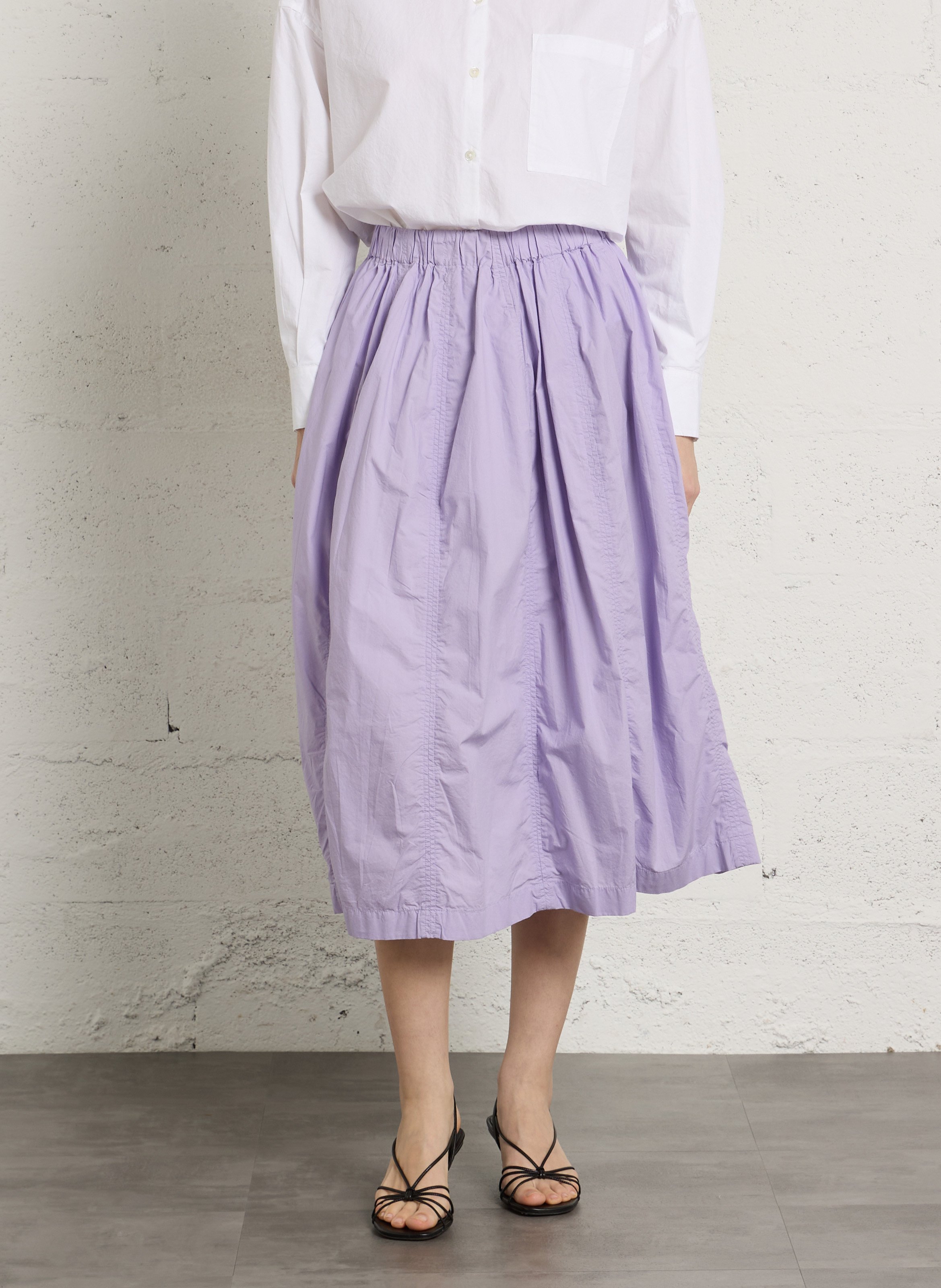 Langer Baumwollrock BELLEROSE Violett