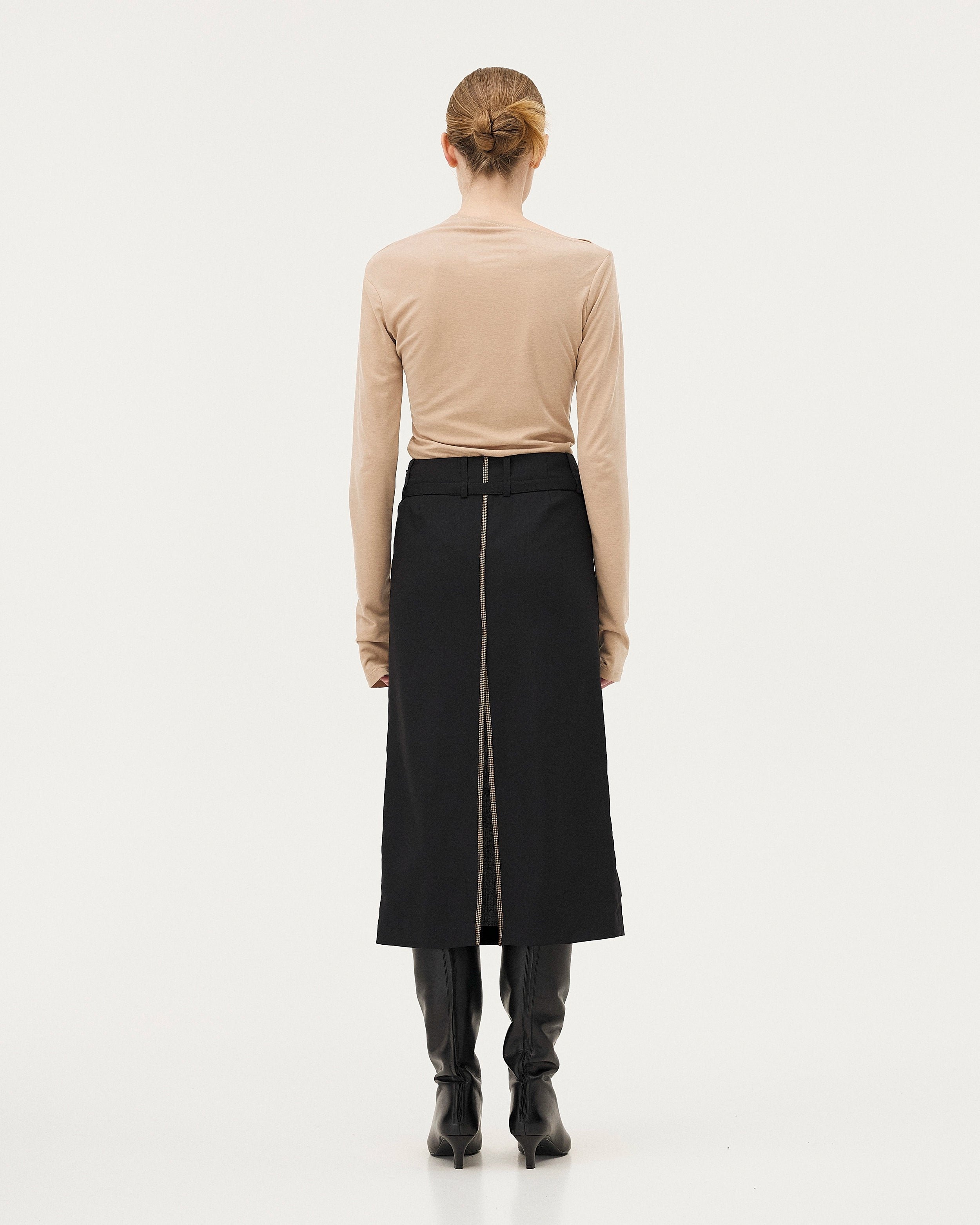 Asymmetrical top Elia | Beige Noyoco Women