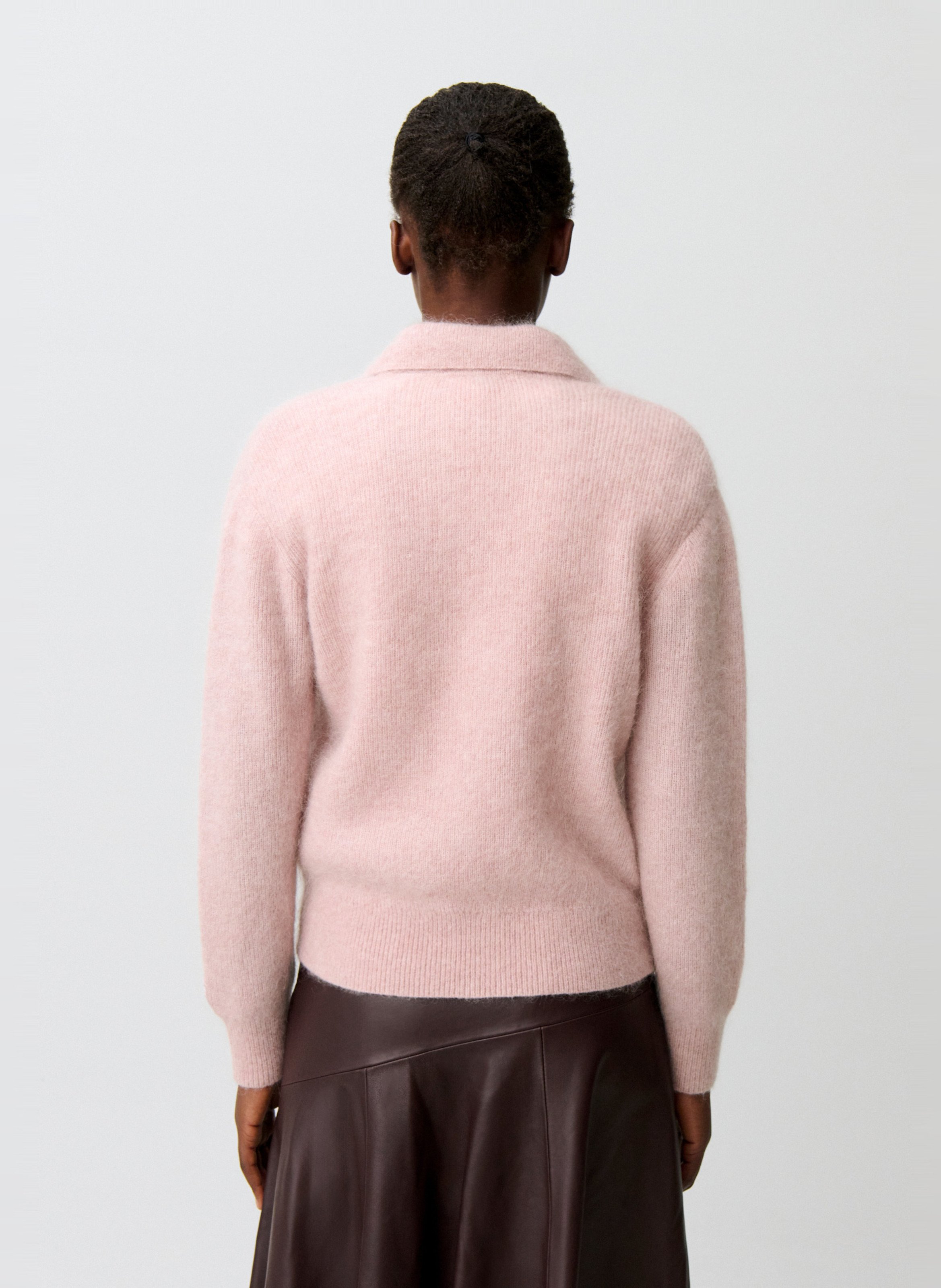 Pull droit en laine mélangée CLAUDIE PIERLOT Rose