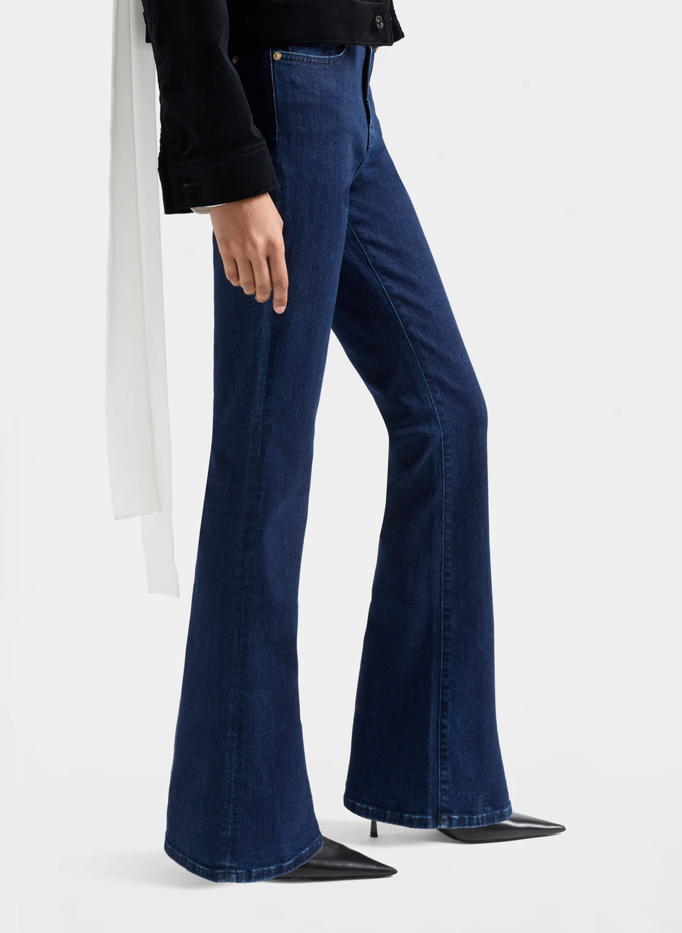 Wijde jeans met brede pijpen, lengte 34 7 FOR ALL MANKIND Blauw