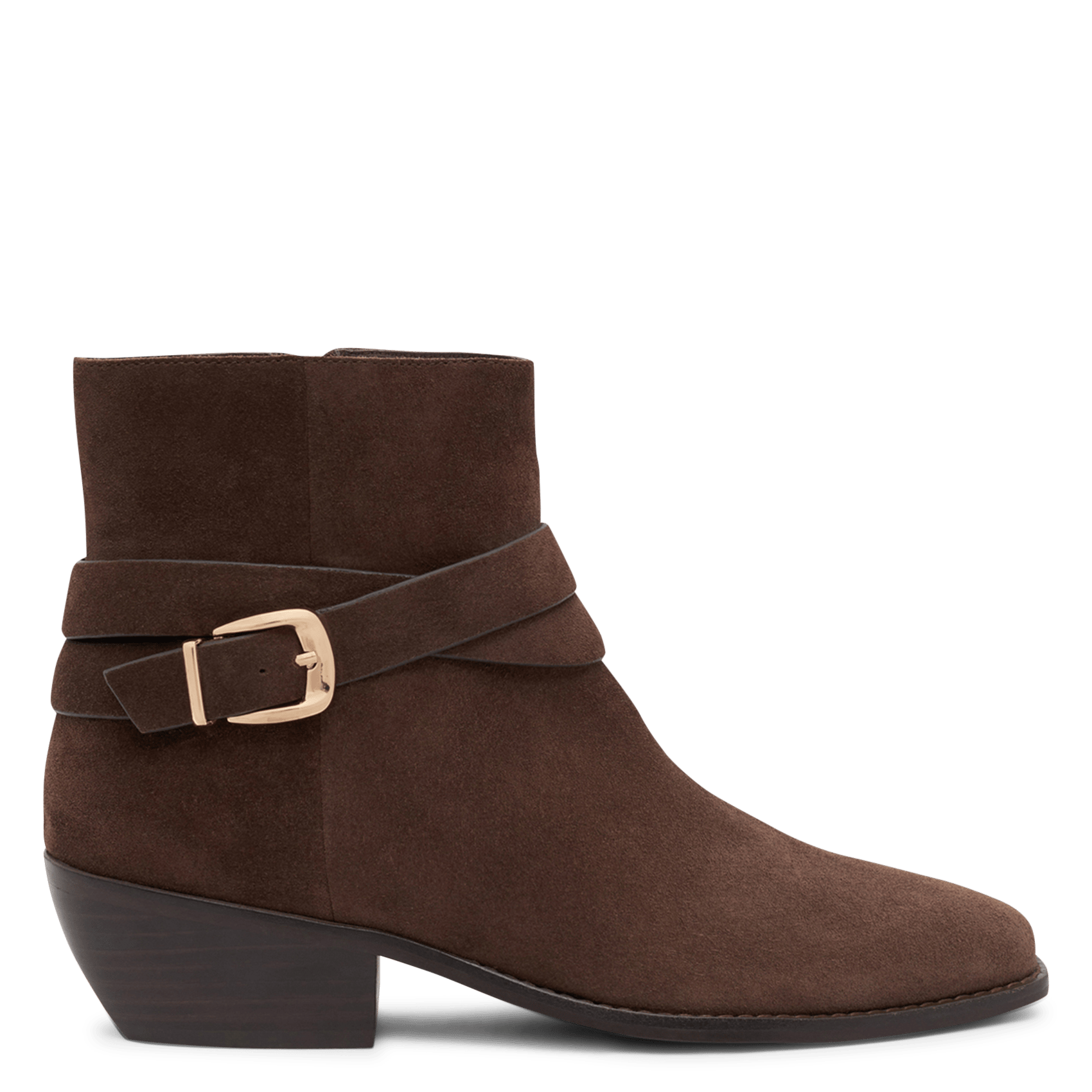 Bottines en cuir velours PABLO Bruin