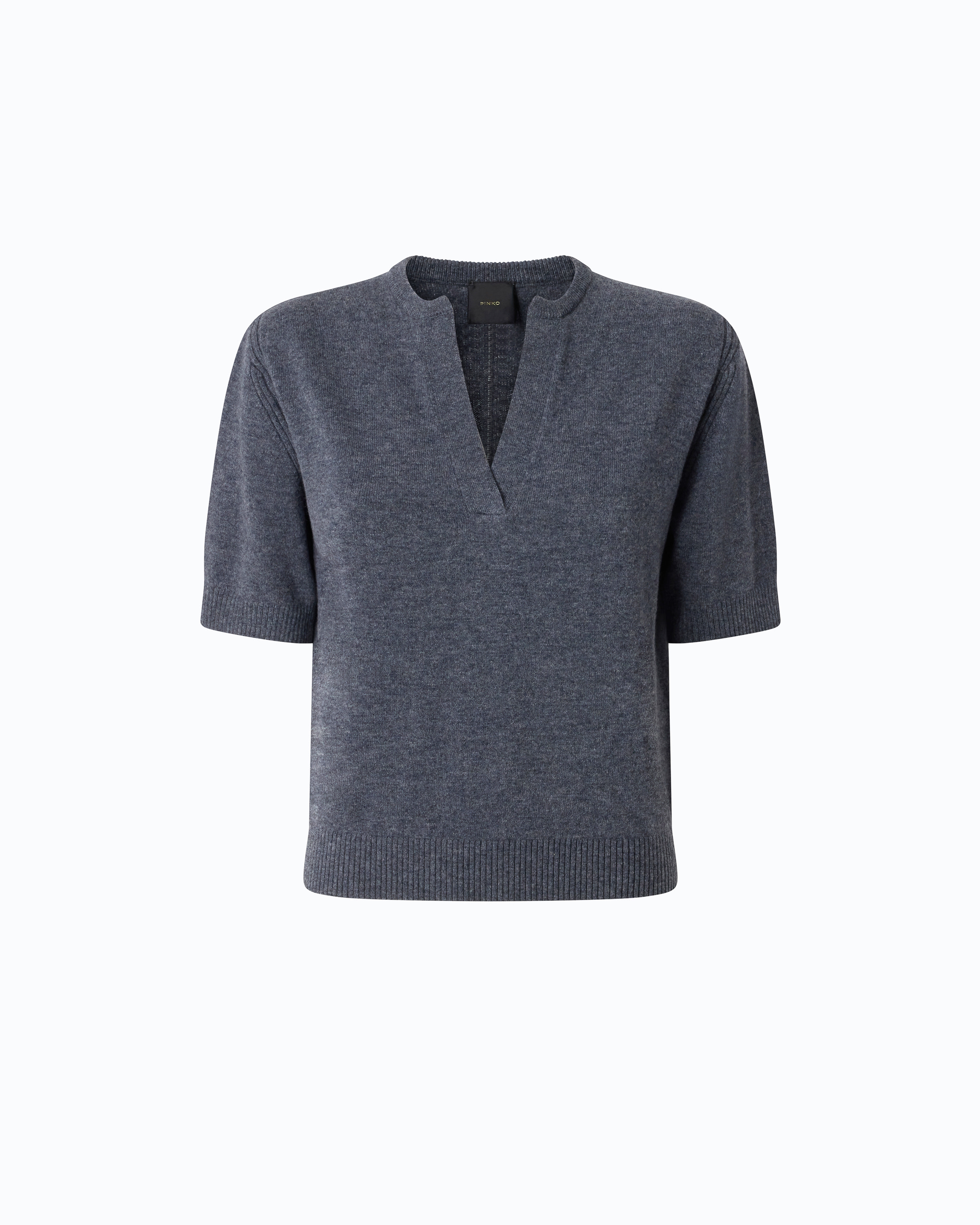 Wool and cashmere V-neck sweater PINKO Grey