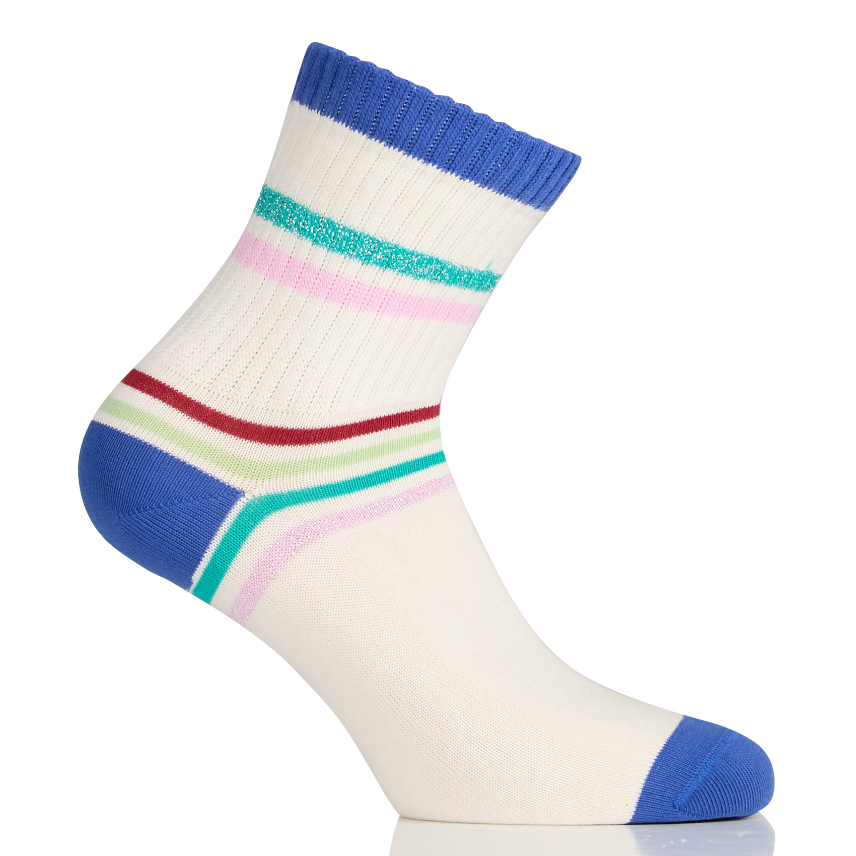 Chaussettes en coton mélangé rayé MIA ZIA