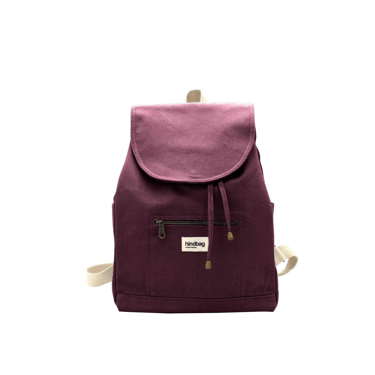 Cotton backpack HINDBAG Purple