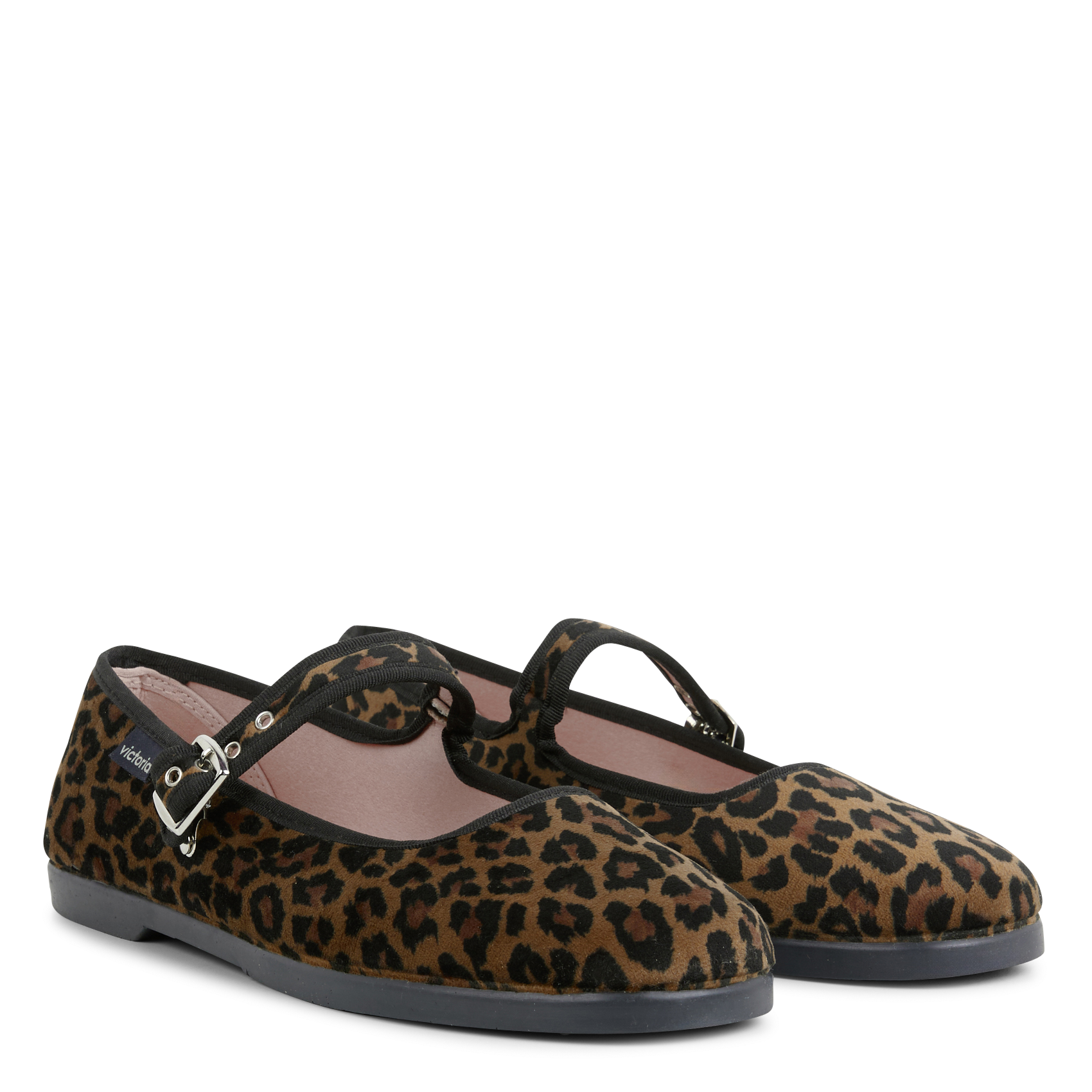 Ballerines imprimées VICTORIA Marron