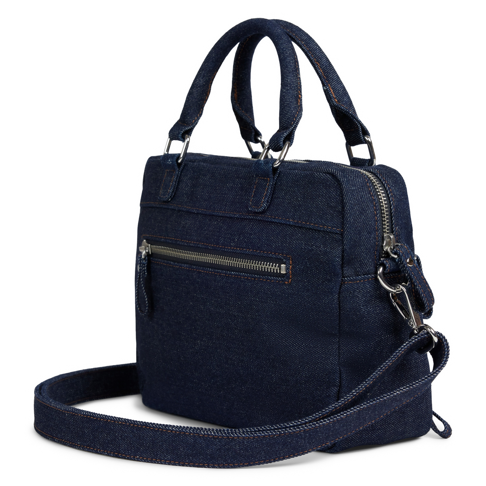 Denim cotton crossbody bag NAT & NIN Blue