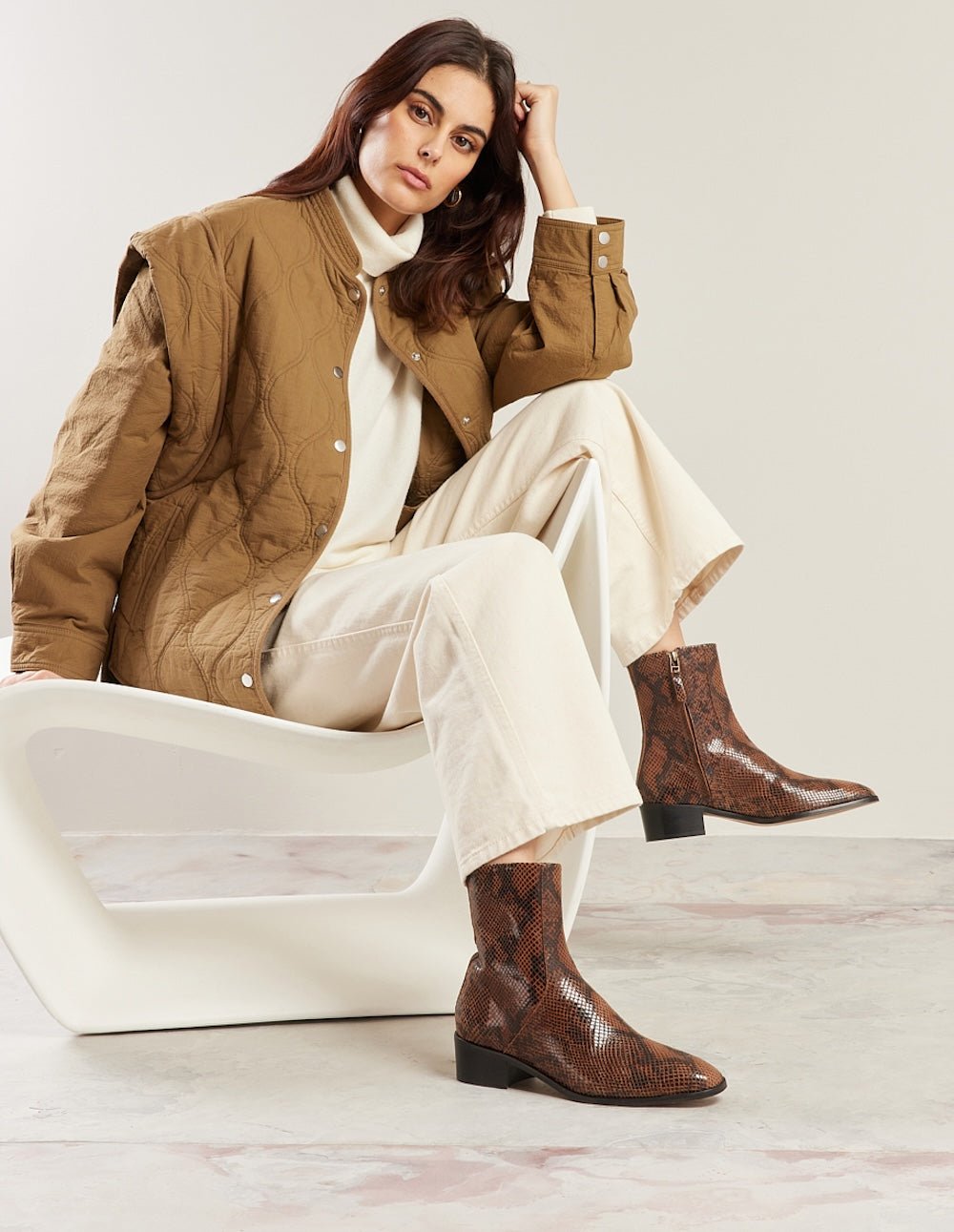 Ankle boots ODAJE EX. M.MOUSTACHE Brown