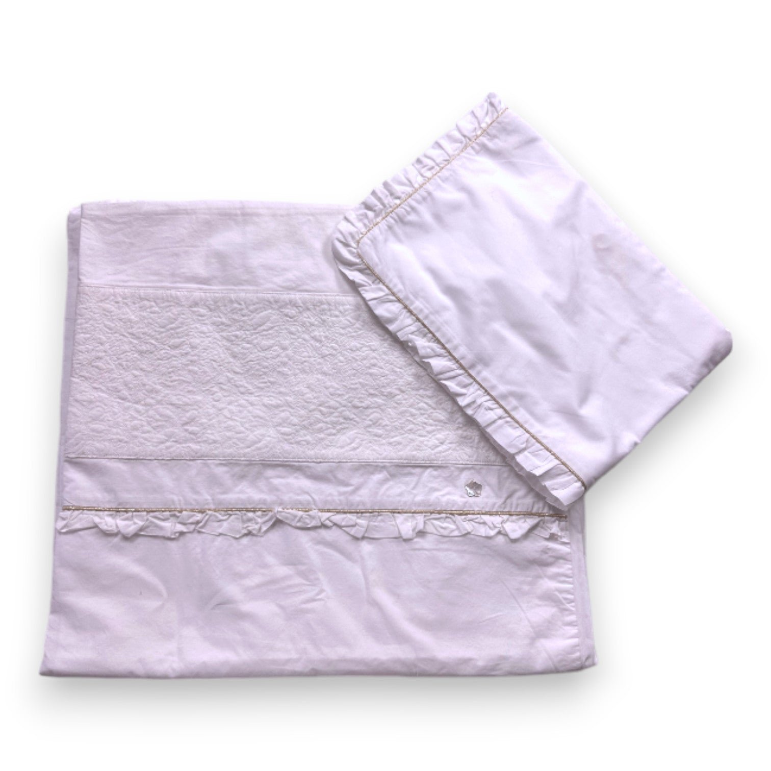 White baby cot bumper - one size TARTINE ET CHOCOLAT - seconde-main White