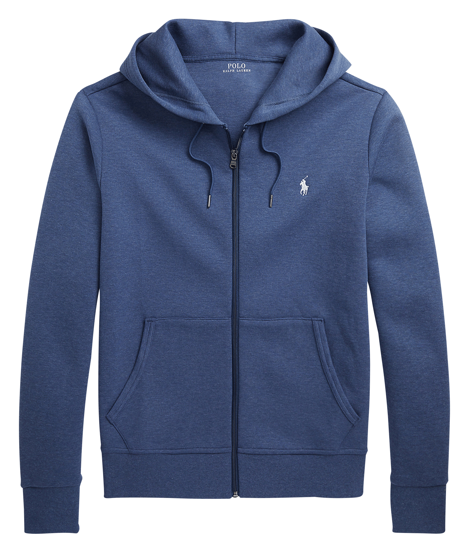 Sweat zippé à capuche en coton doux POLO RALPH LAUREN Bleu