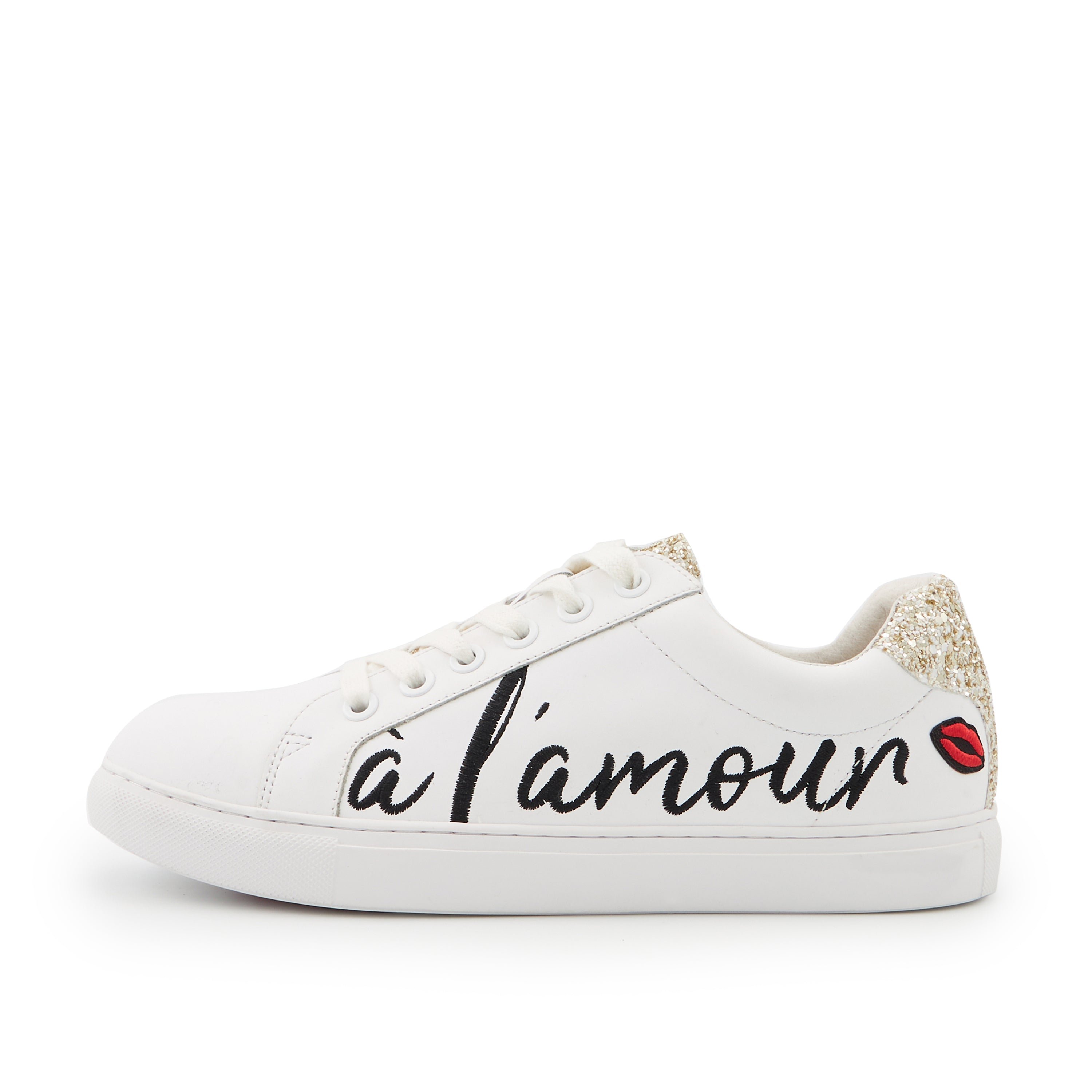 Leather sneakers BONS BAISERS PARIS White