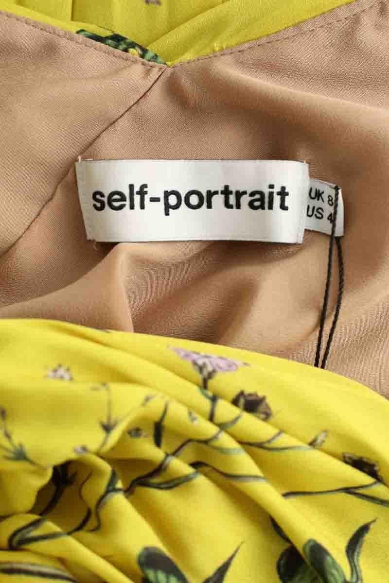 Yellow dress SELF PORTRAIT - Seconde Main Yellow