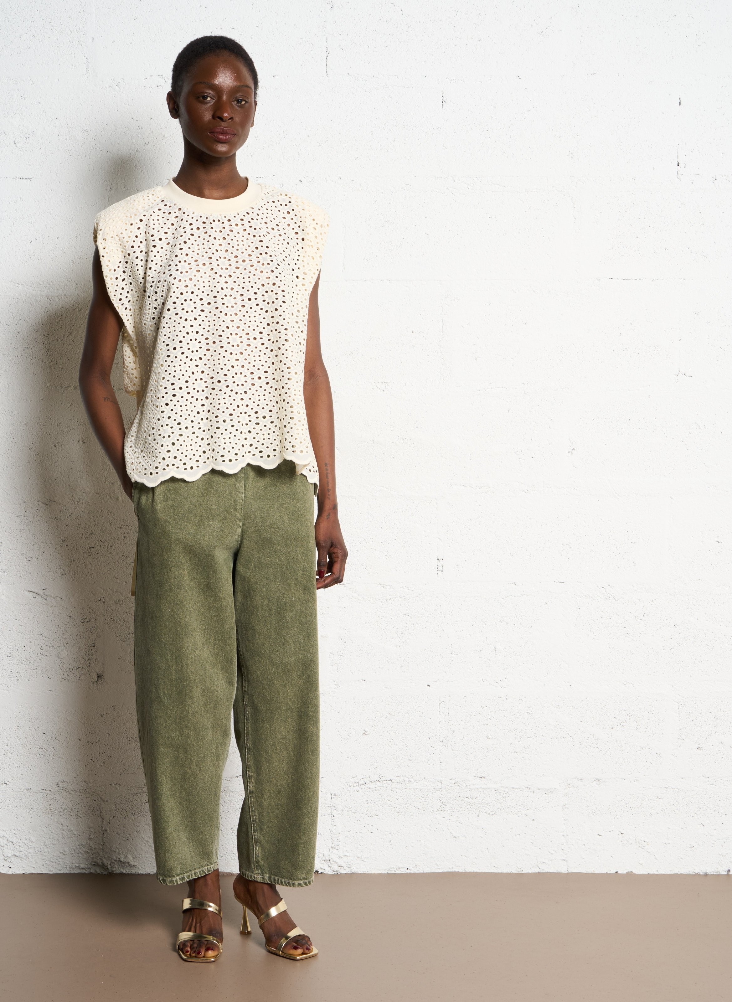 Rudy oversized top MES DEMOISELLES Beige