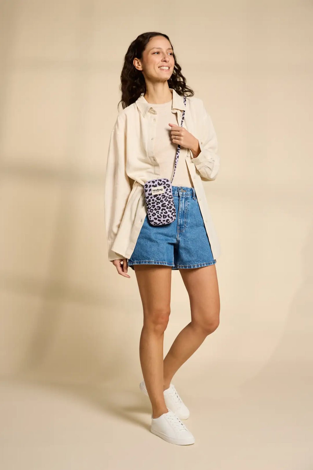 Cotton phone pouch HINDBAG Purple