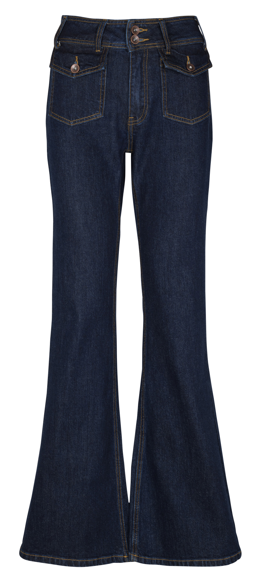 Jean flare brut à poches SUNCOO Bleu