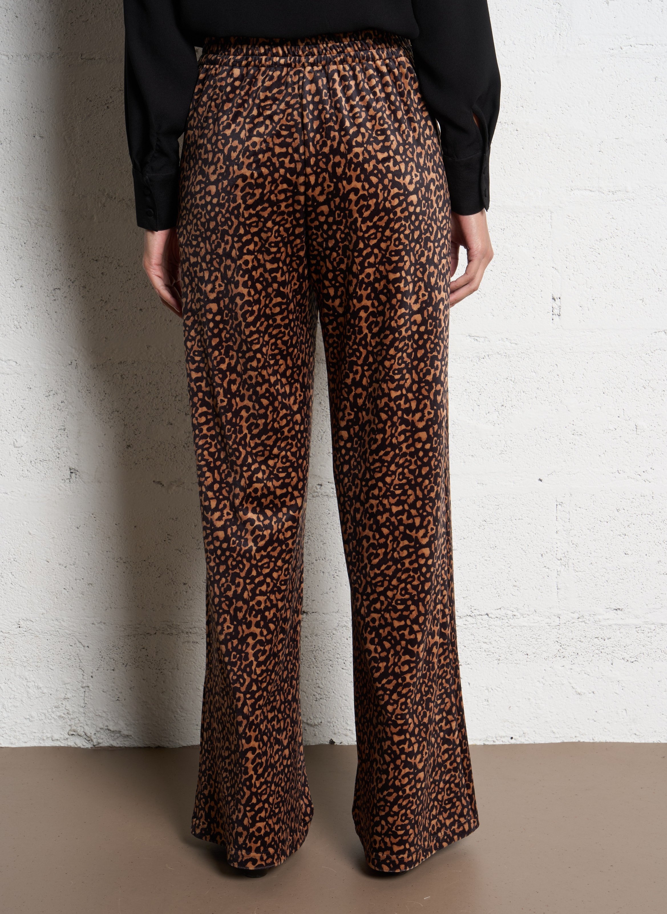 Pantalon large imprimé ONE STEP Noir