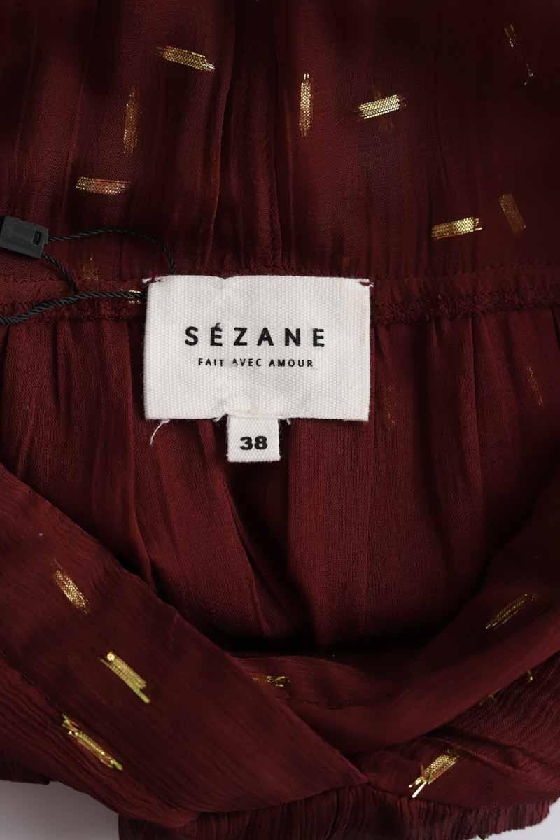 Burgundy dress SEZANE - Seconde main Red