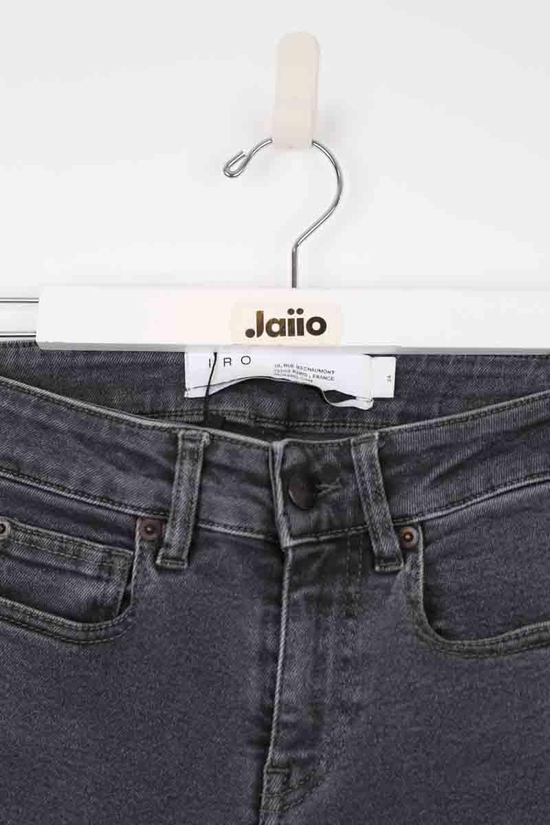 Cotton skinny jeans IRO - Seconde Main Grey