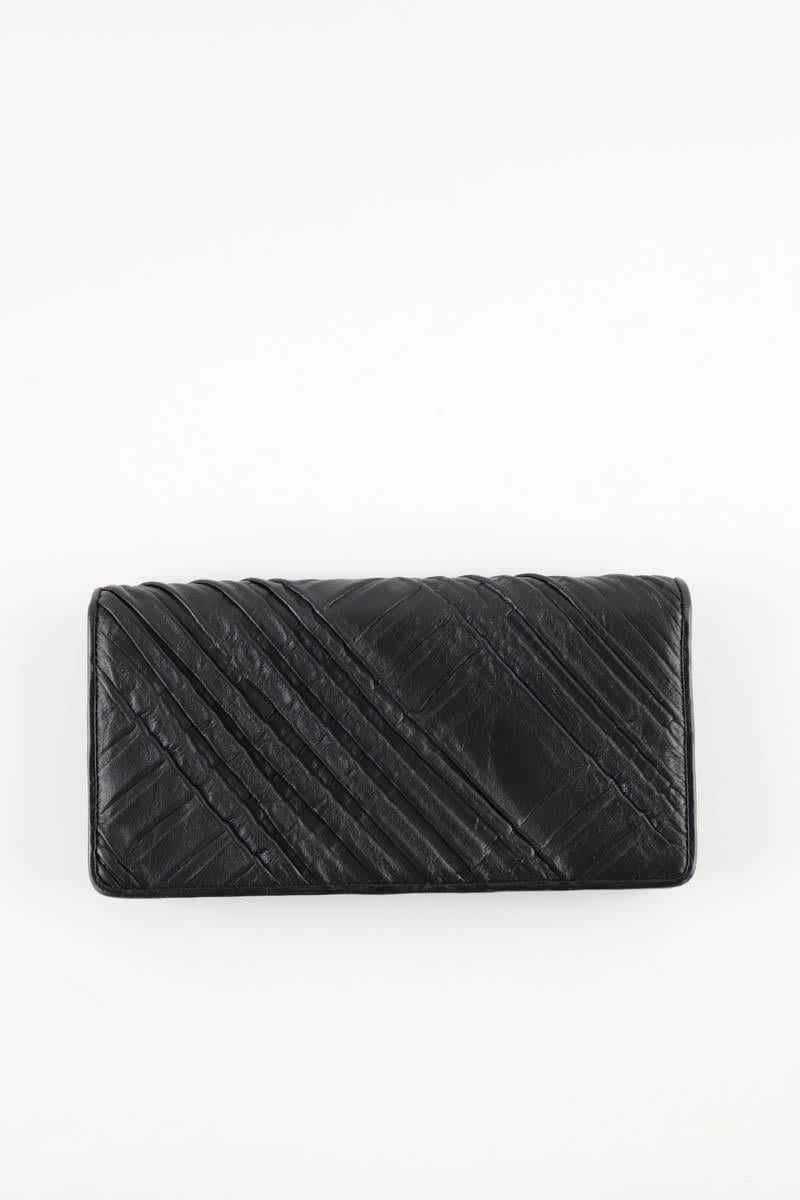 Leather card holder KENZO - SECONDE MAIN Black