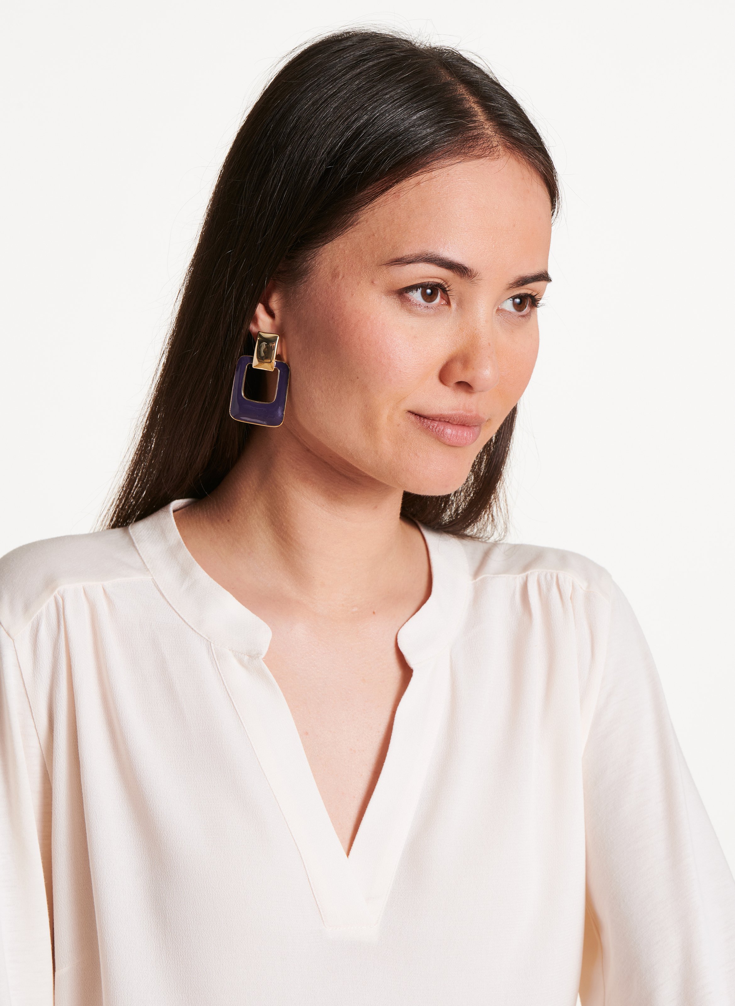 Oversized V-neck T-shirt LA FEE MARABOUTEE Beige