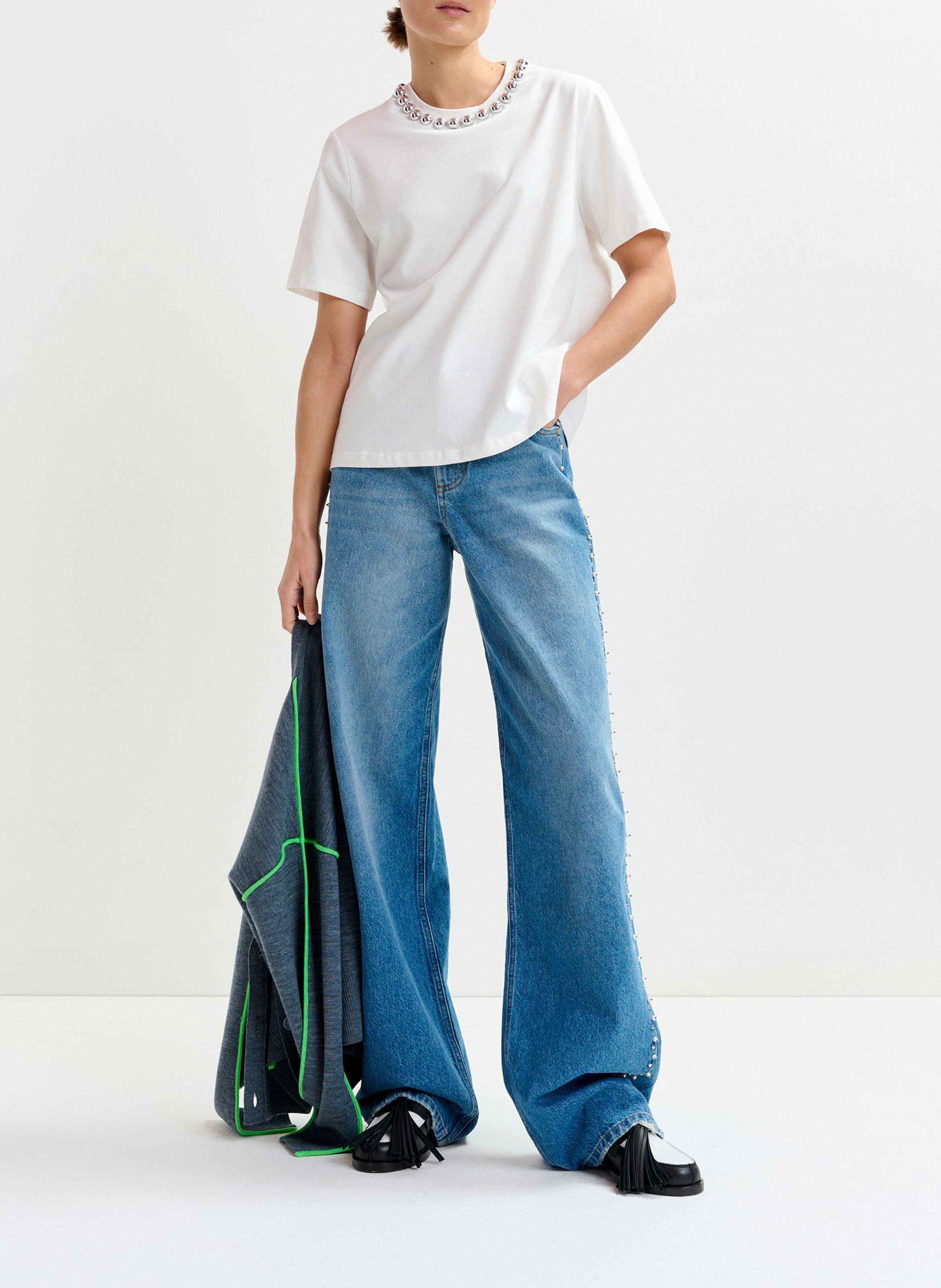 Top droit en coton ESSENTIEL ANTWERP Blanc