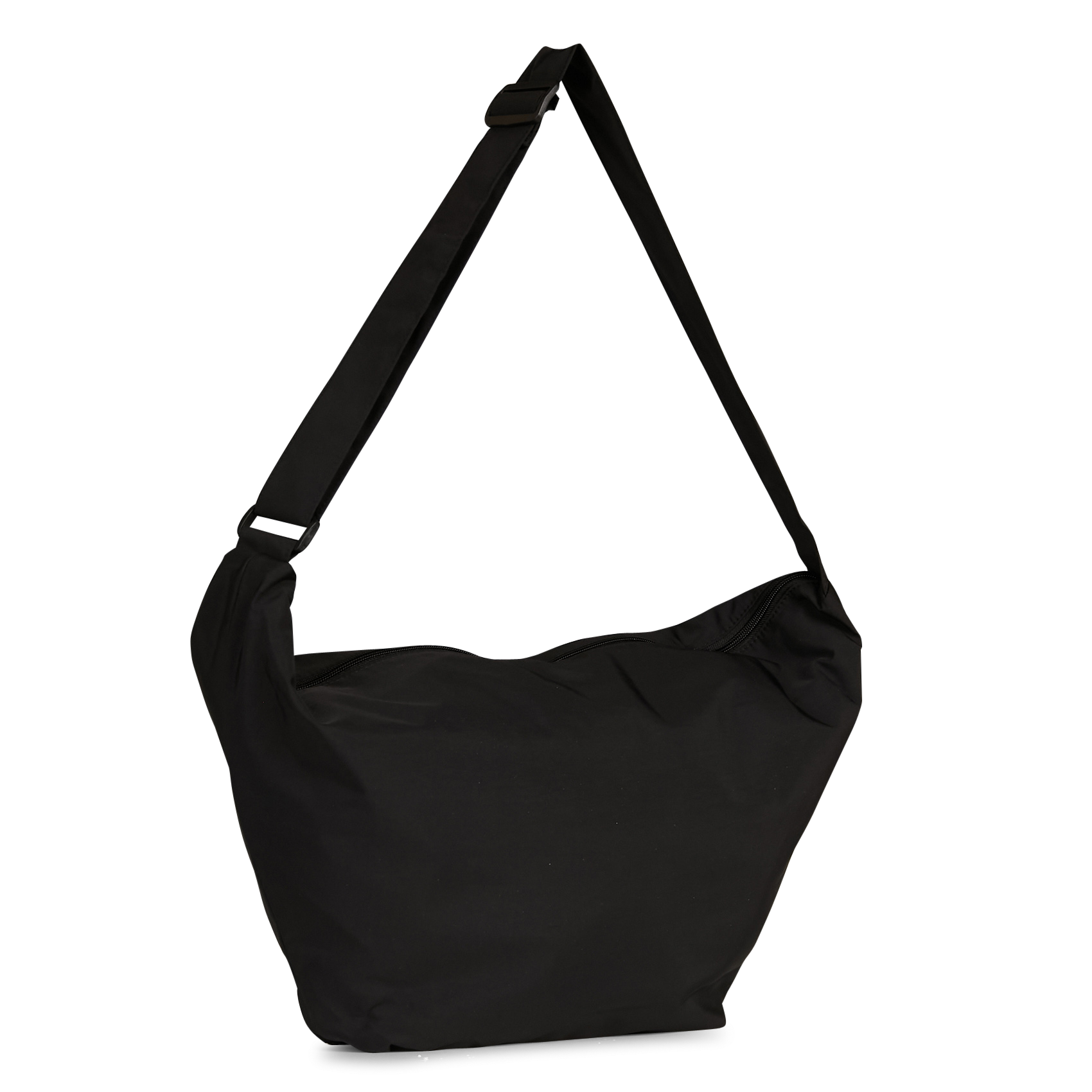 Imitatieleren schoudertas PIECES Zwart