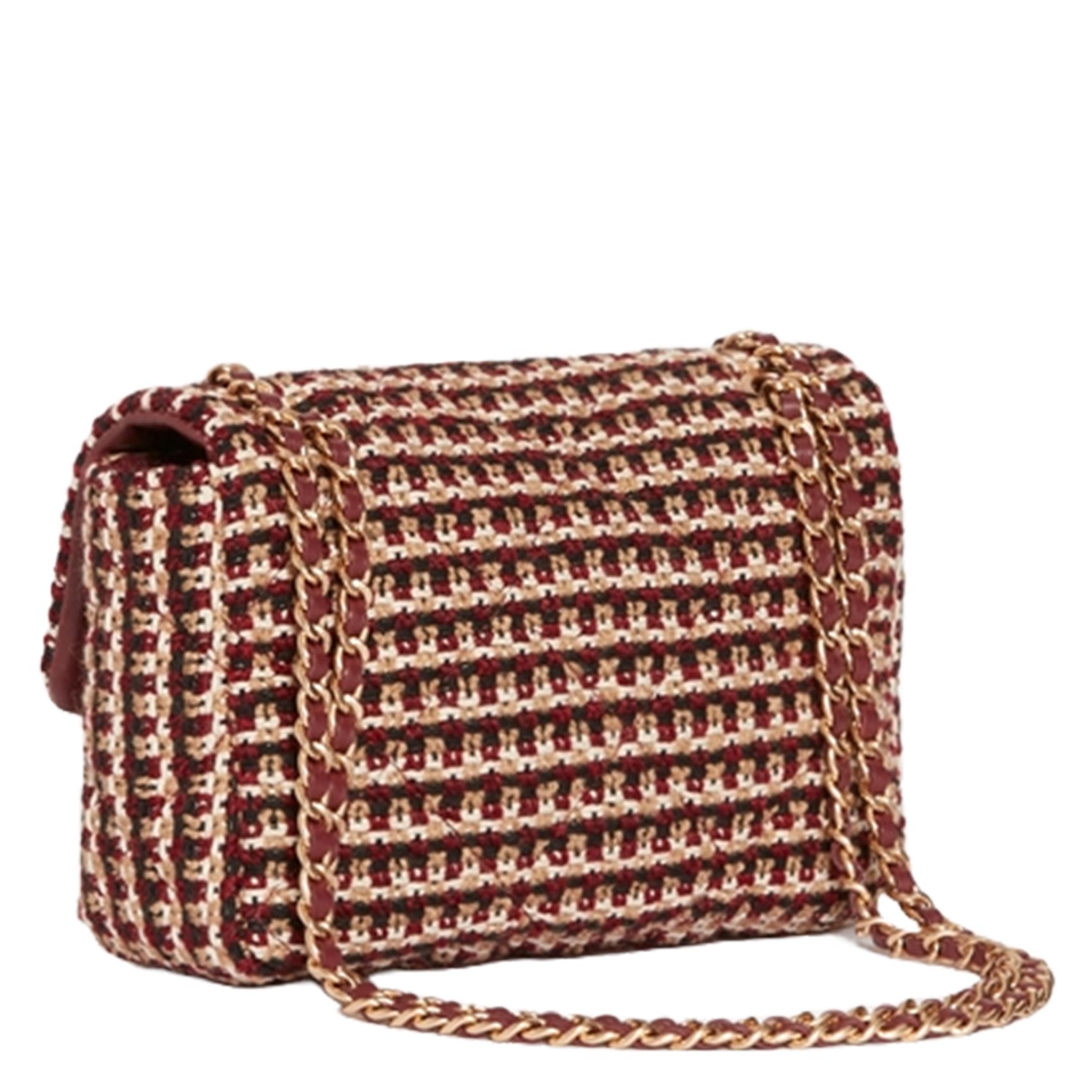 Schoudertas met klep en patroon VANESSA BRUNO Rood