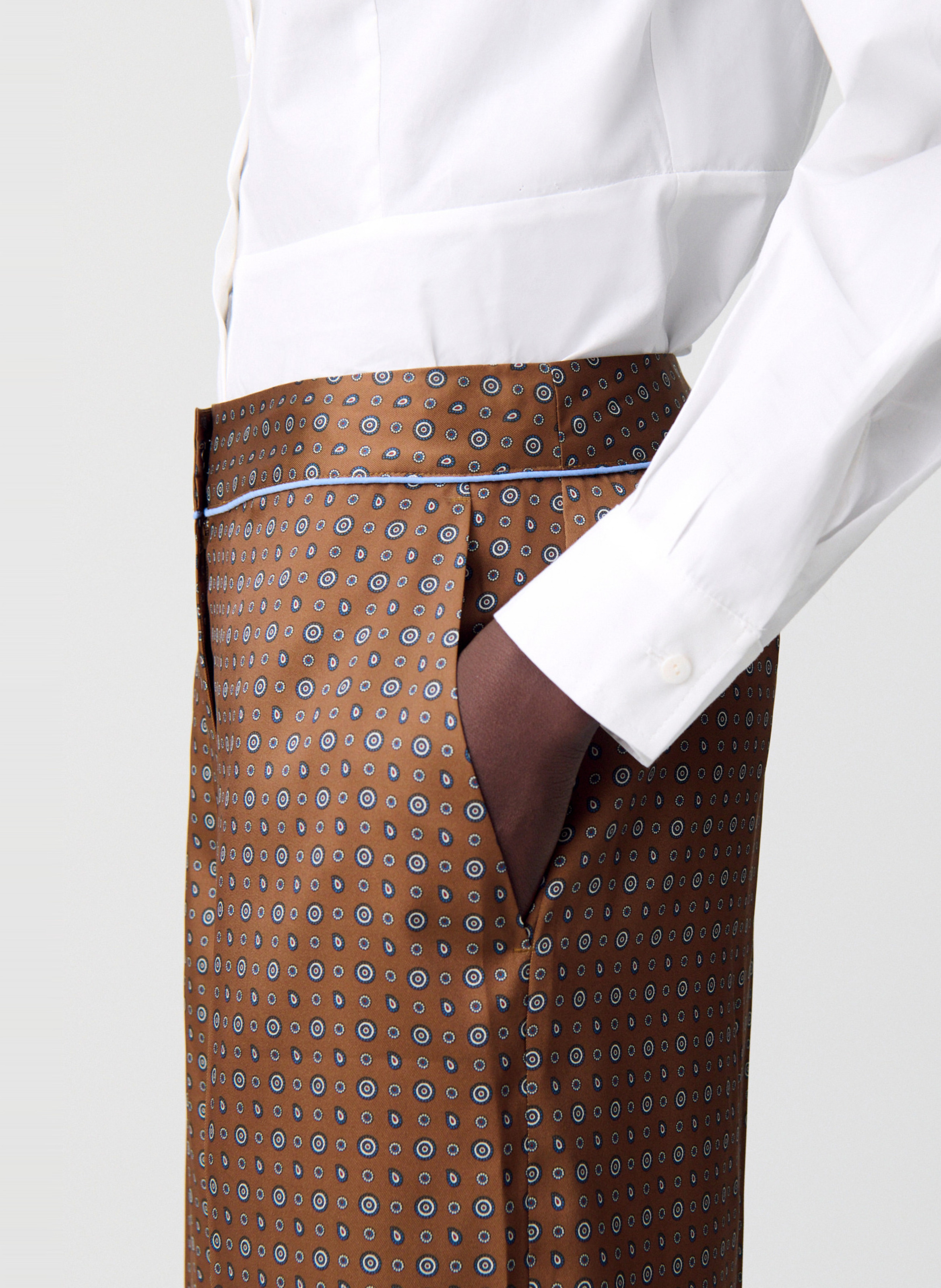 Flared printed pants CLAUDIE PIERLOT Brown