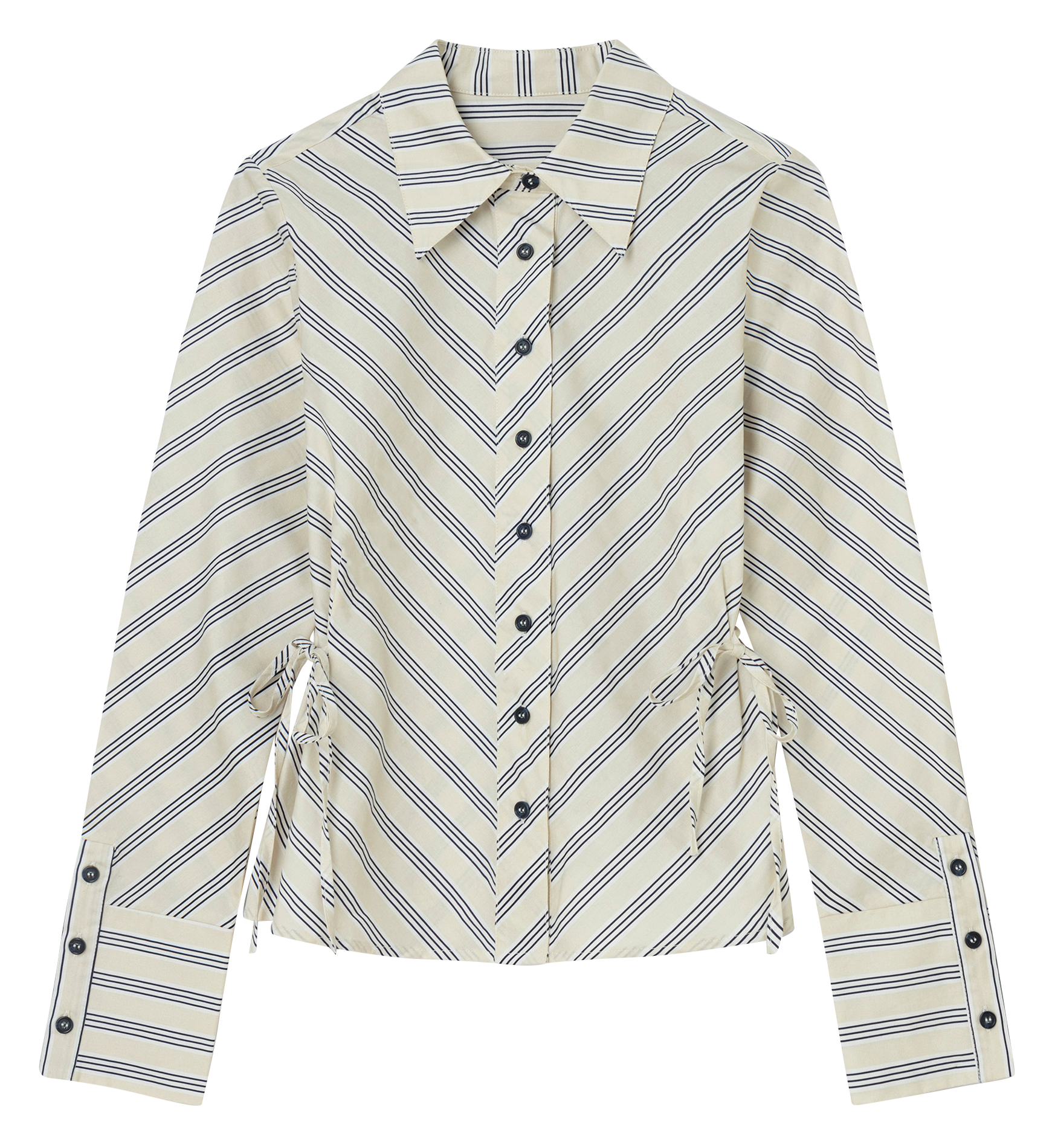Cotton-blend striped shirt LAAGAM Multicolored